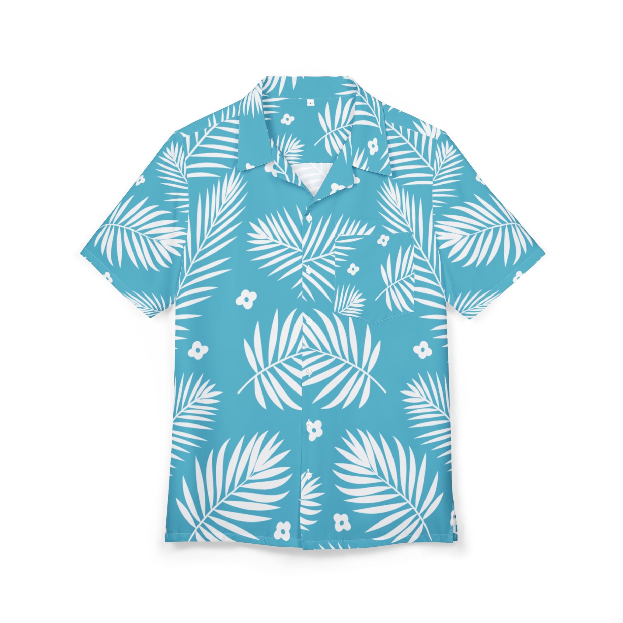 Men's Hawaiian Shirt Brizna Tropical en Cielo Azul