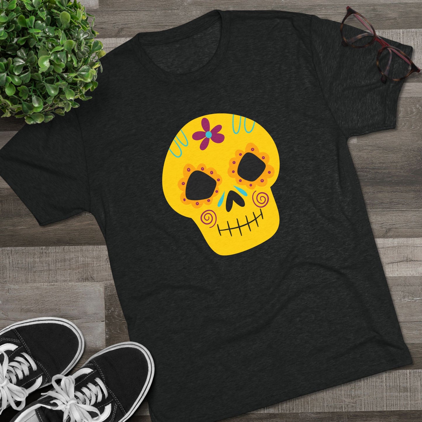 Calaverita de azúcar Playera Unisex Tri-Blend Unisex