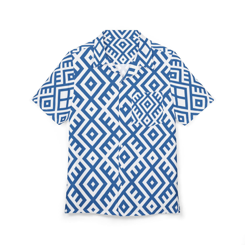 Men's Hawaiian Shirt Laberinto Azul Infinito