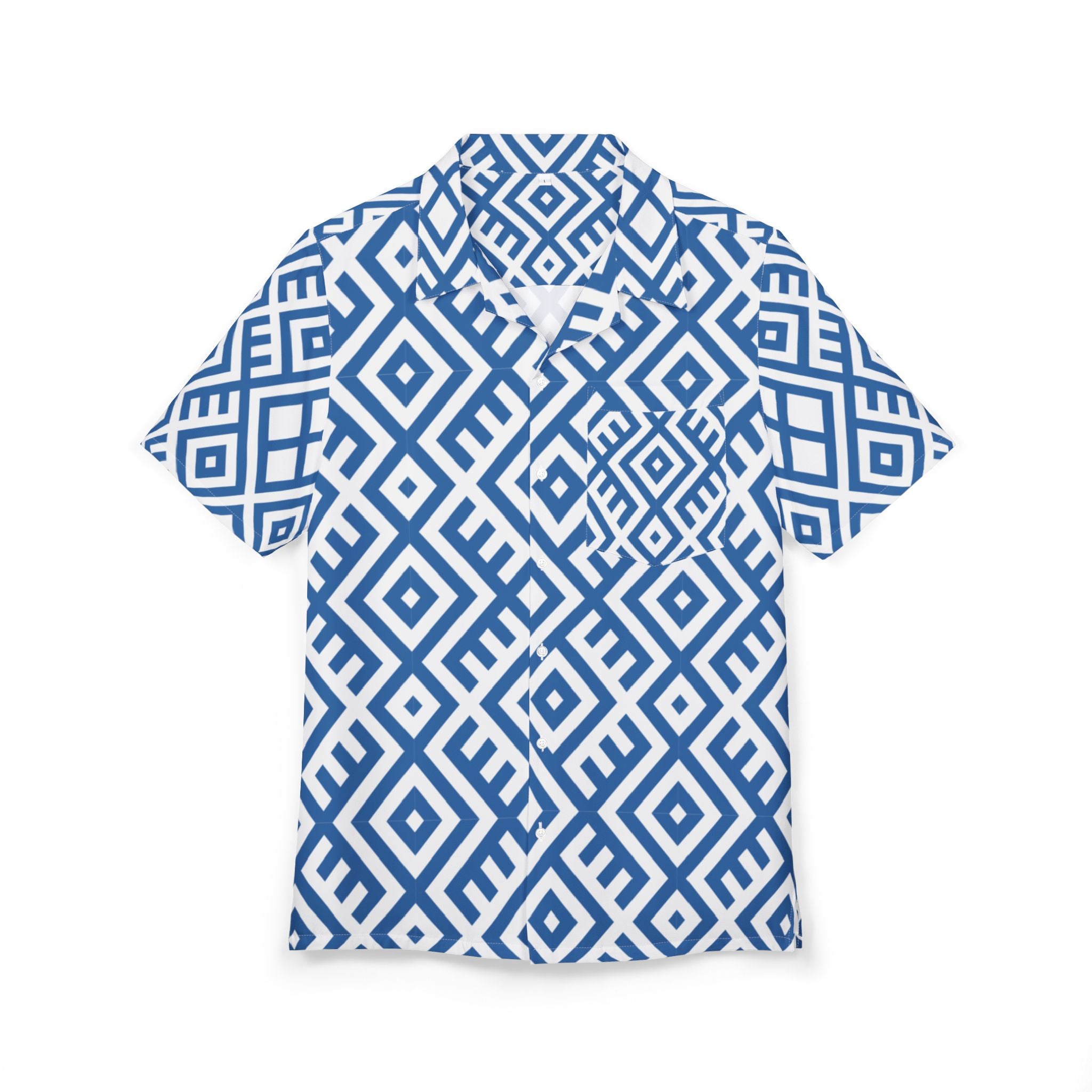 Men's Hawaiian Shirt Laberinto Azul Infinito