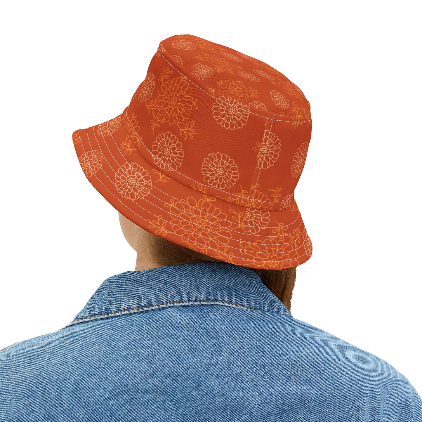 Flores de Cempasúchil Bucket Hat