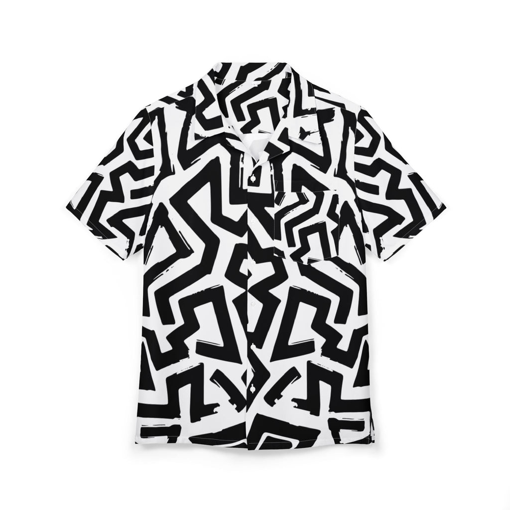 Men's Hawaiian Shirt Laberinto de Sombras y Contrastes