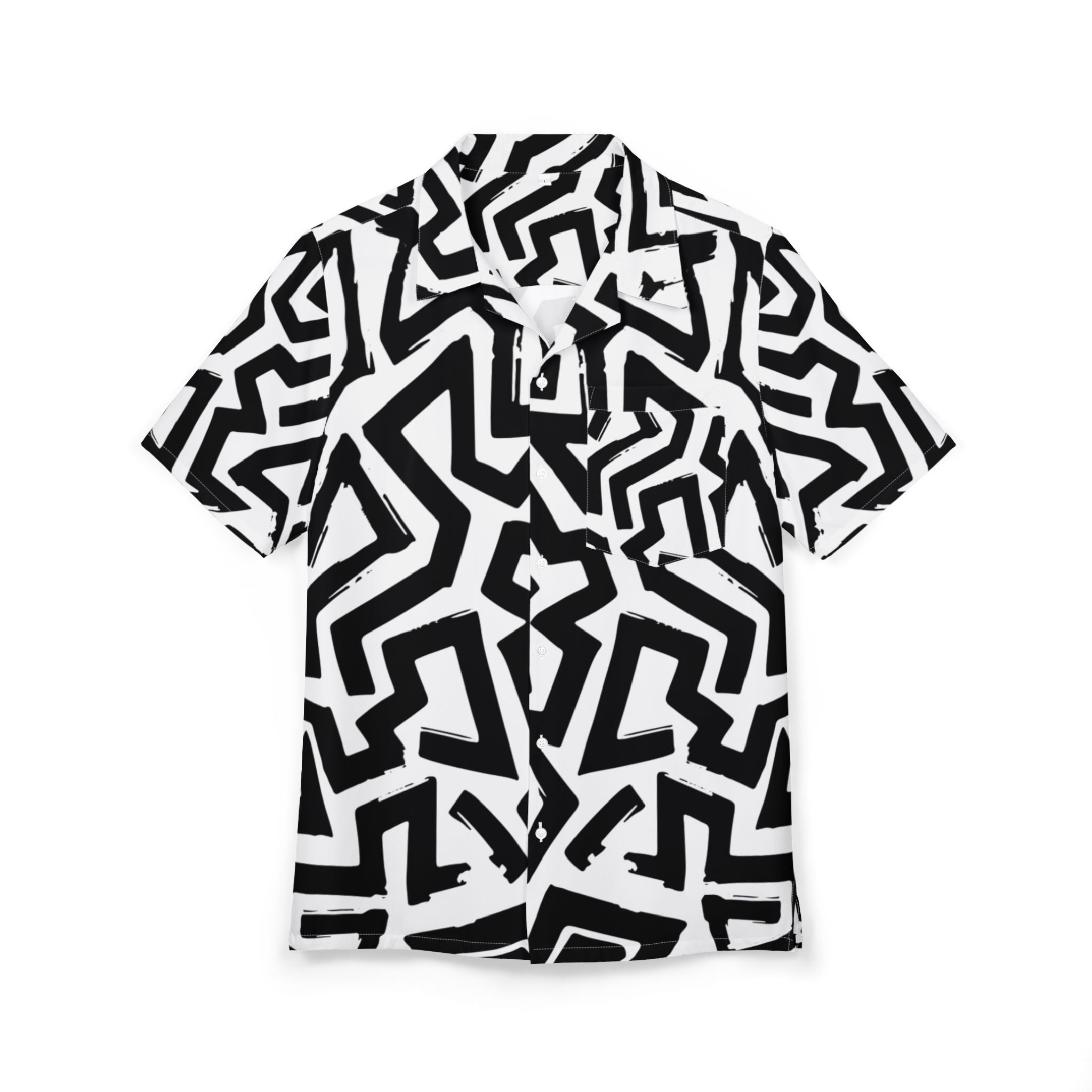 Men's Hawaiian Shirt Laberinto de Sombras y Contrastes