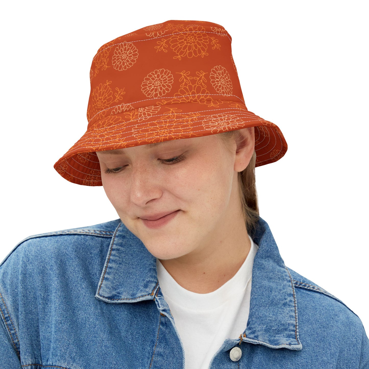 Flores de Cempasúchil Bucket Hat