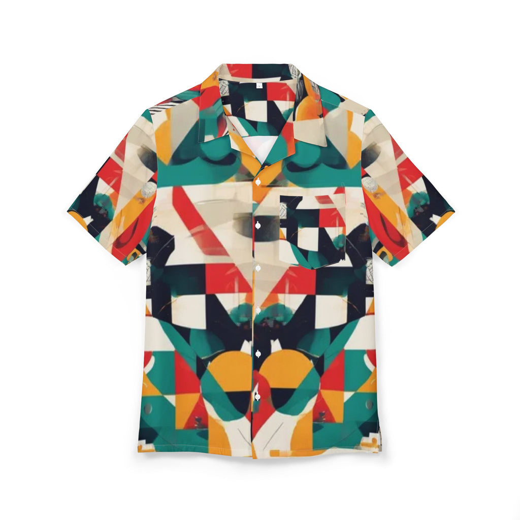 Men's Hawaiian Shirt Caleidoscopio Urbano: Fragmentos y Formas