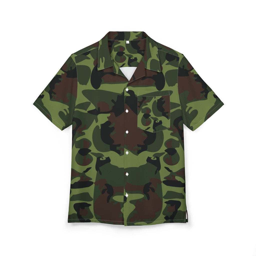 Men's Hawaiian Shirt Oculto entre Sombras y Formas