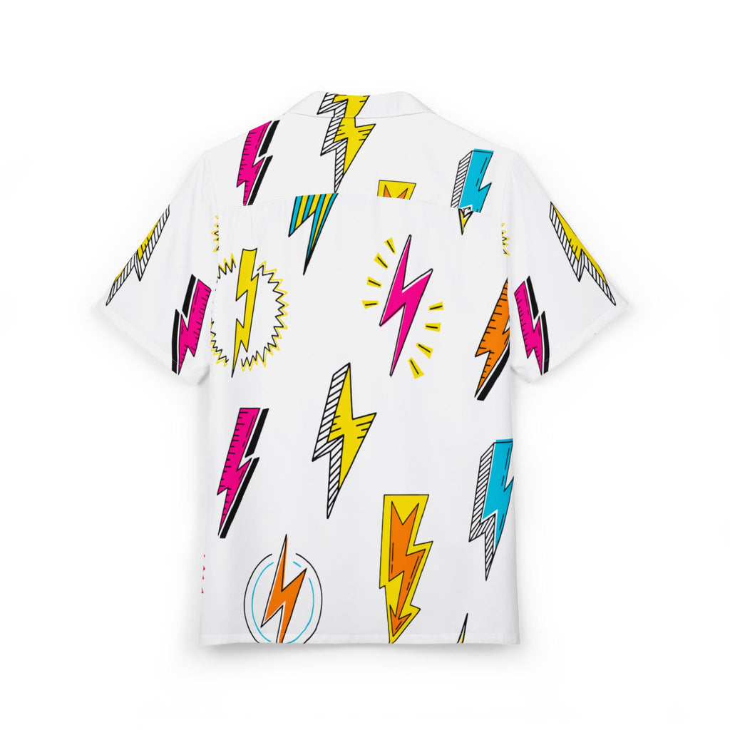 Men's Hawaiian Shirt Rayos y Centellas en Explosión de Color