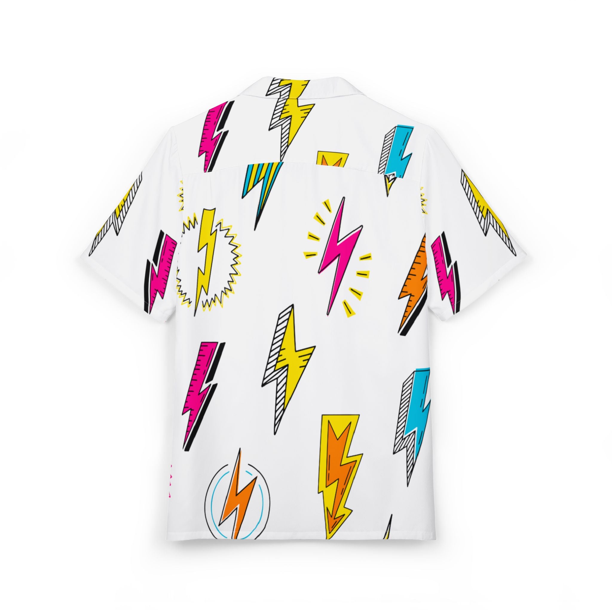 Men's Hawaiian Shirt Rayos y Centellas en Explosión de Color