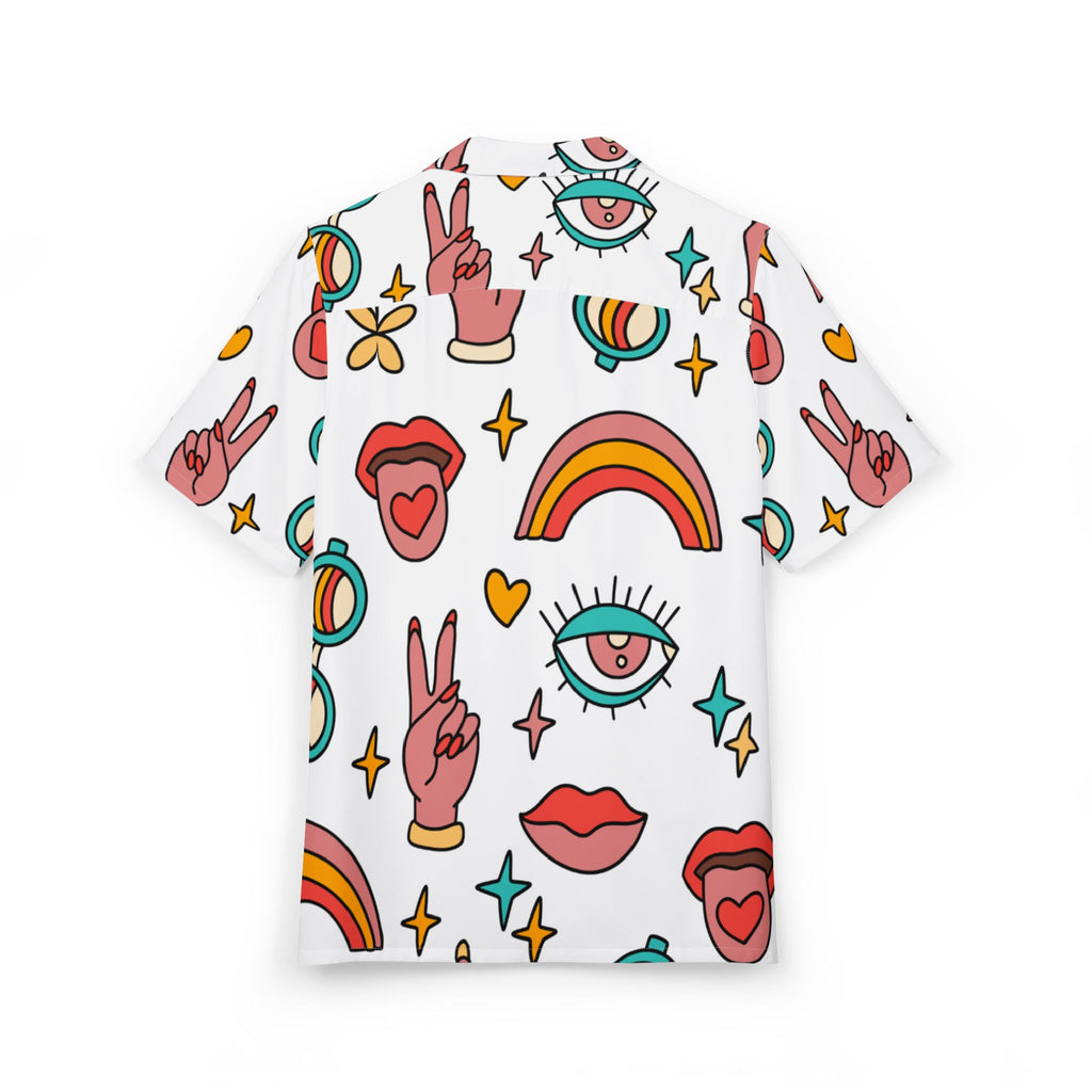 Men's Hawaiian Shirt Retazos de Color y Forma en la Vida Cotidiana