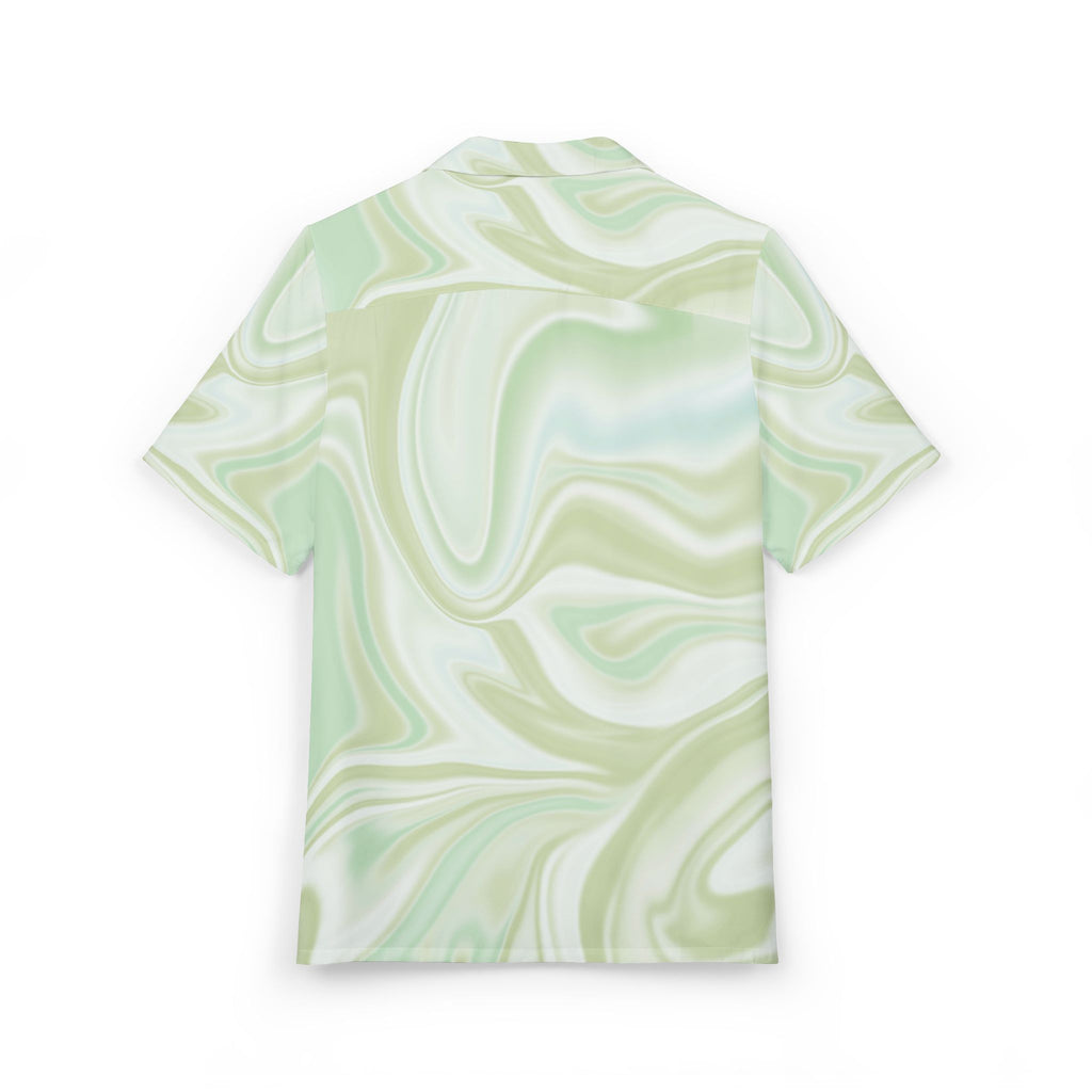 Men's Hawaiian Shirt Sueños Líquidos en Verde Pastel