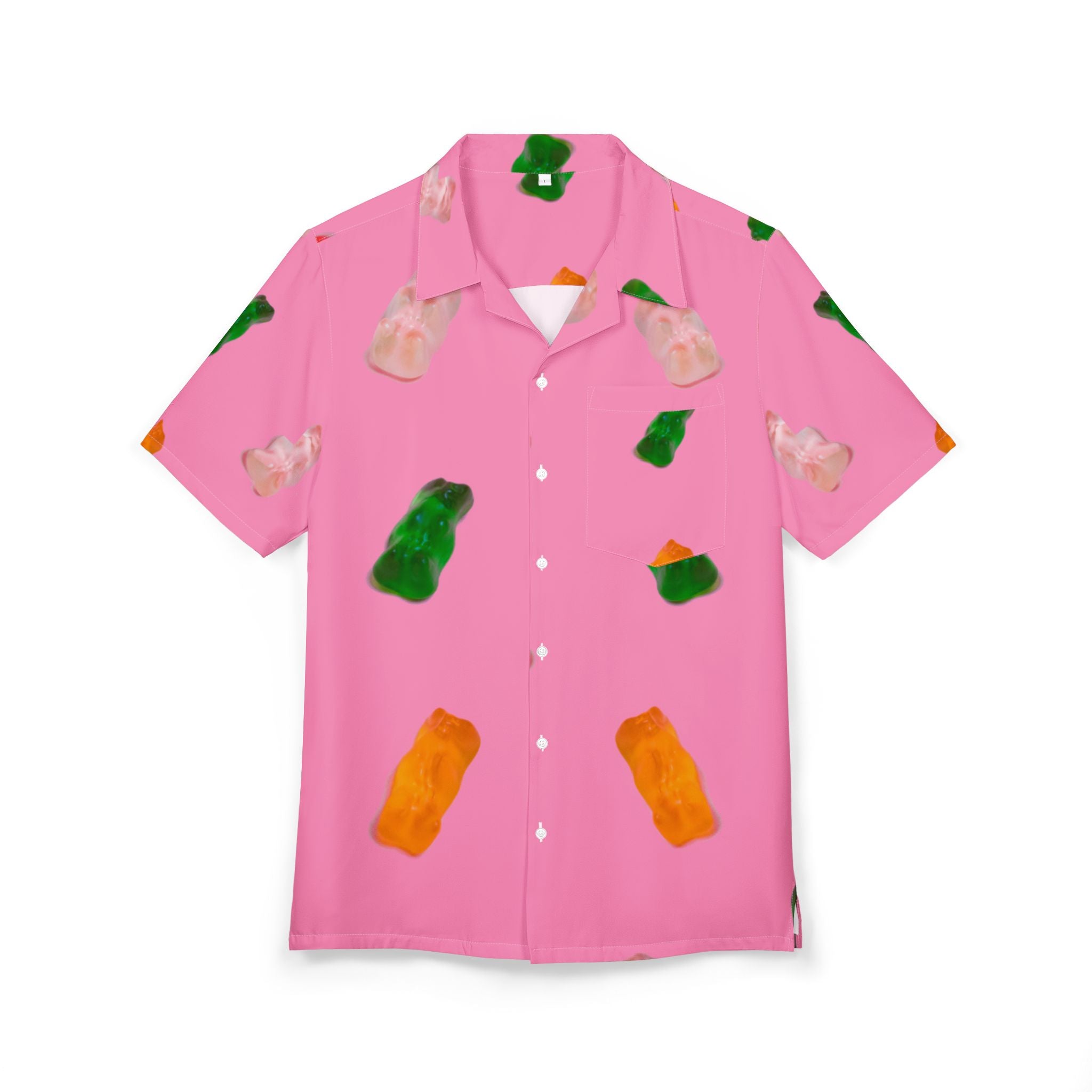 Men's Hawaiian Shirt Dulce Desfile en Rosa