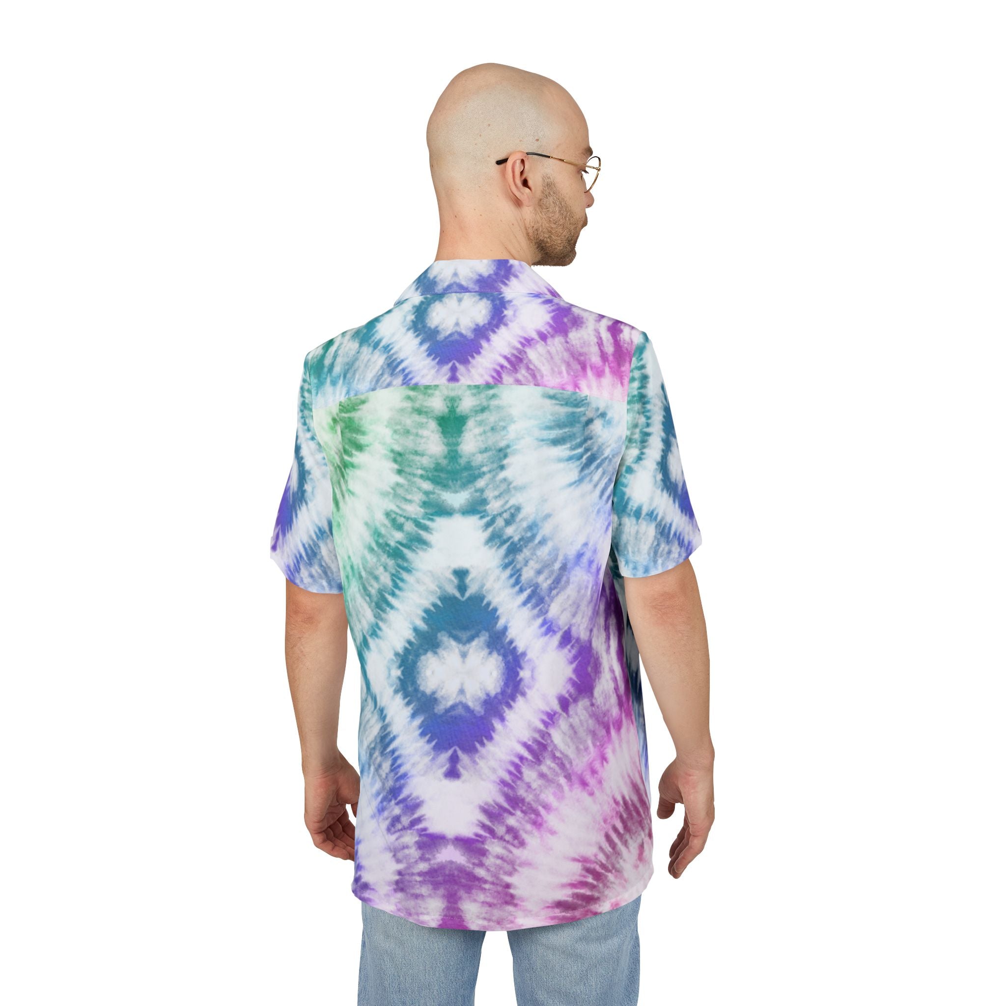Men's Hawaiian Shirt Amanecer de colores en espiral