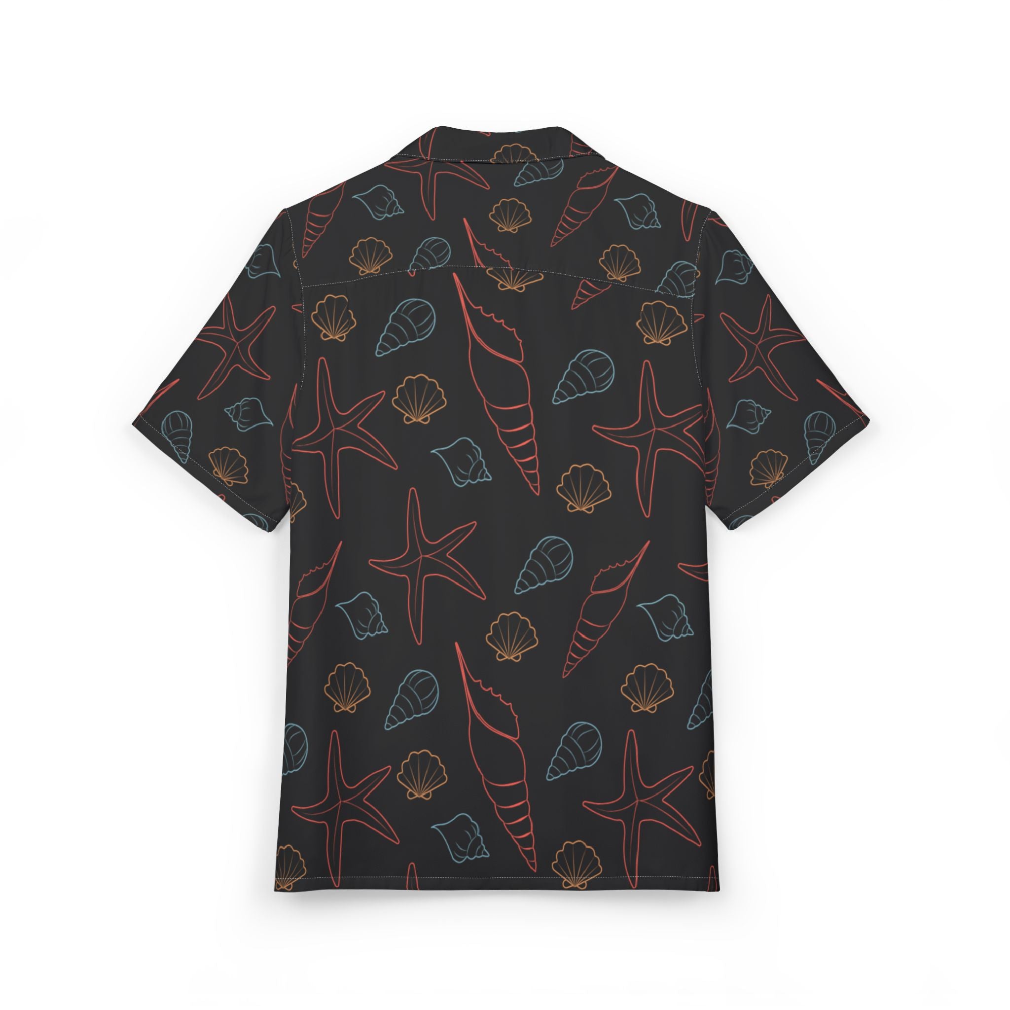 Men's Hawaiian Shirt Ballet Marino en Rojo y Azul
