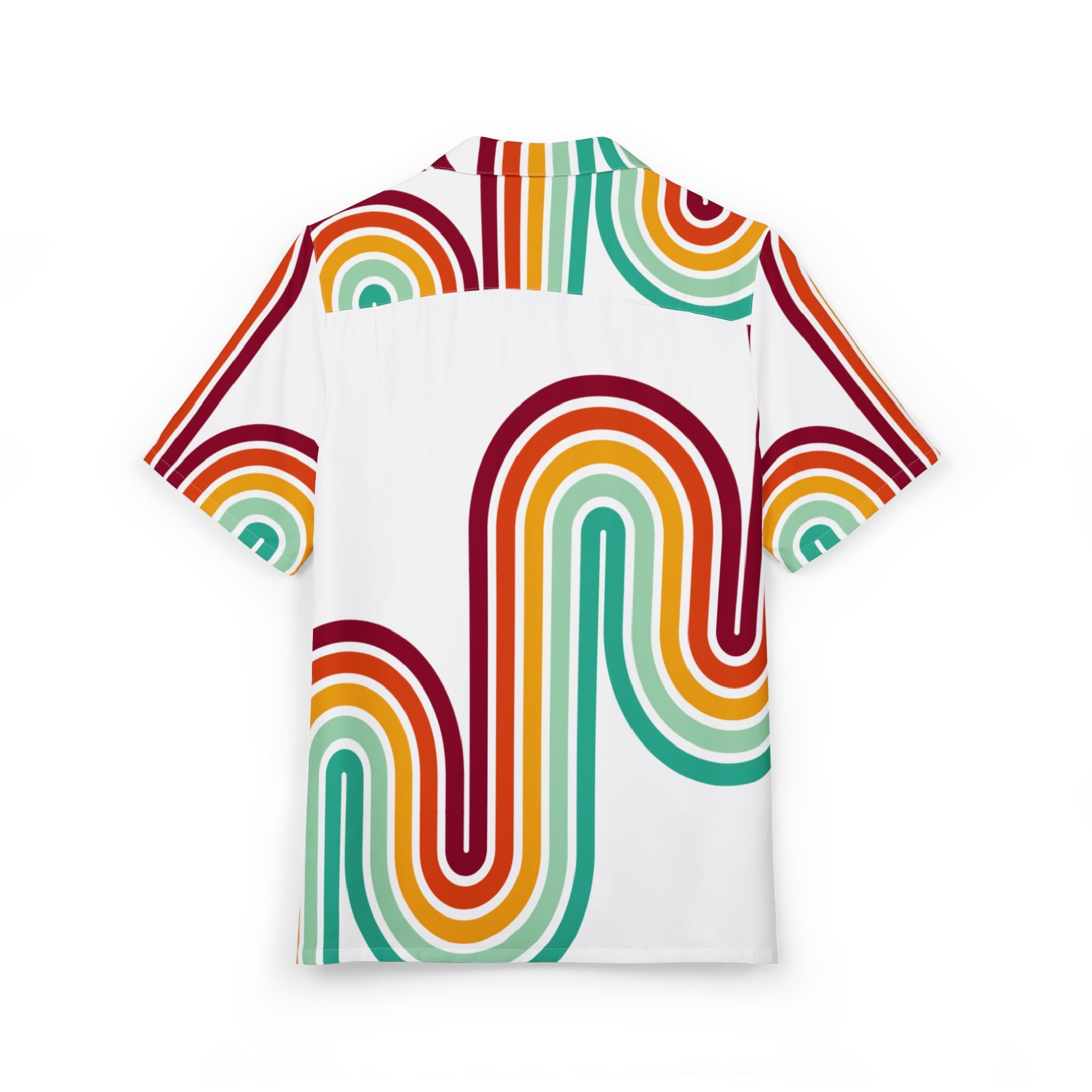 Men's Hawaiian Shirt Caminos entrelazados en armonía de color