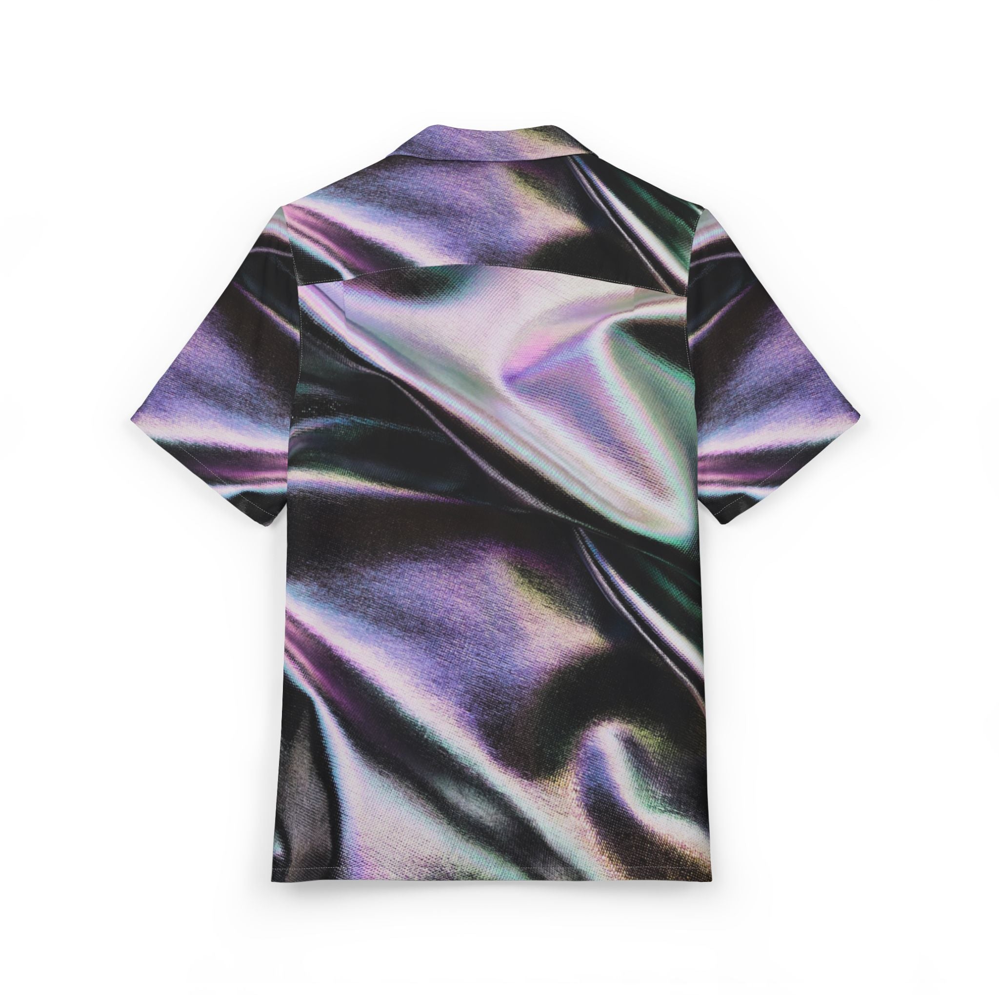 Camisa Hawaiana Reflejos Cromáticos en Seda