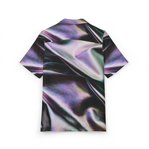 Camisa Hawaiana Reflejos Cromáticos en Seda