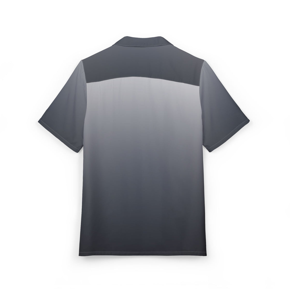 Camisa Hawaiana Gradiente de tranquilidad en azul y gris
