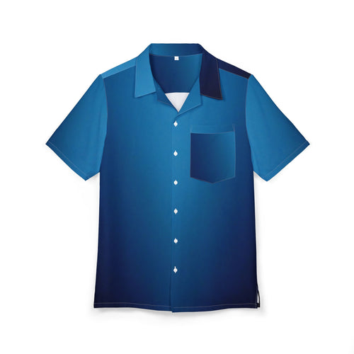 Camisa Hawaiana Azul Profundo: Un Viaje a la Tranquilidad
