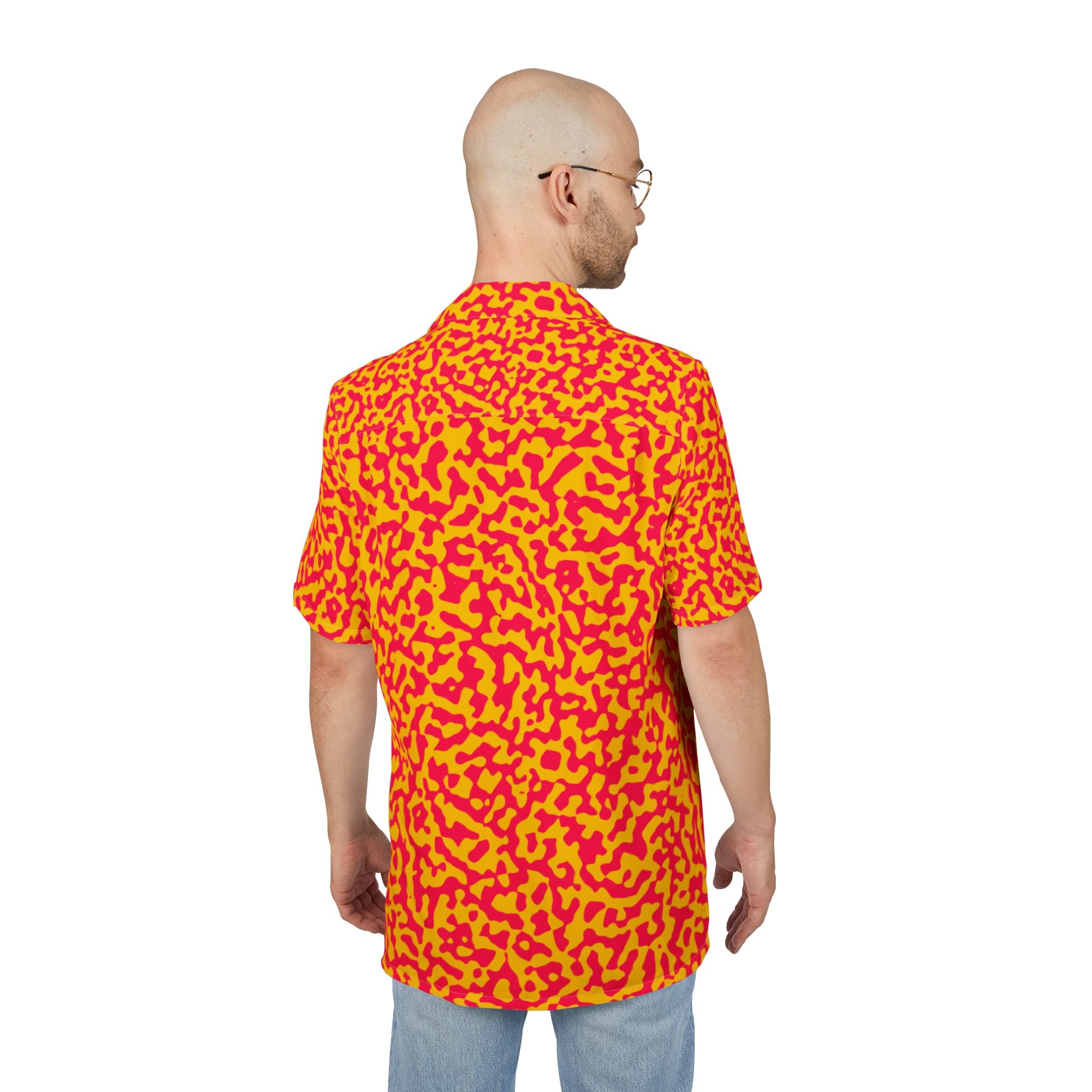 Men's Hawaiian Shirt Laberinto de fuego: un entramado de pasión y misterio