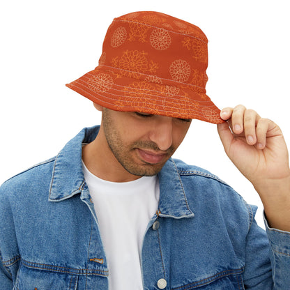 Flores de Cempasúchil Bucket Hat