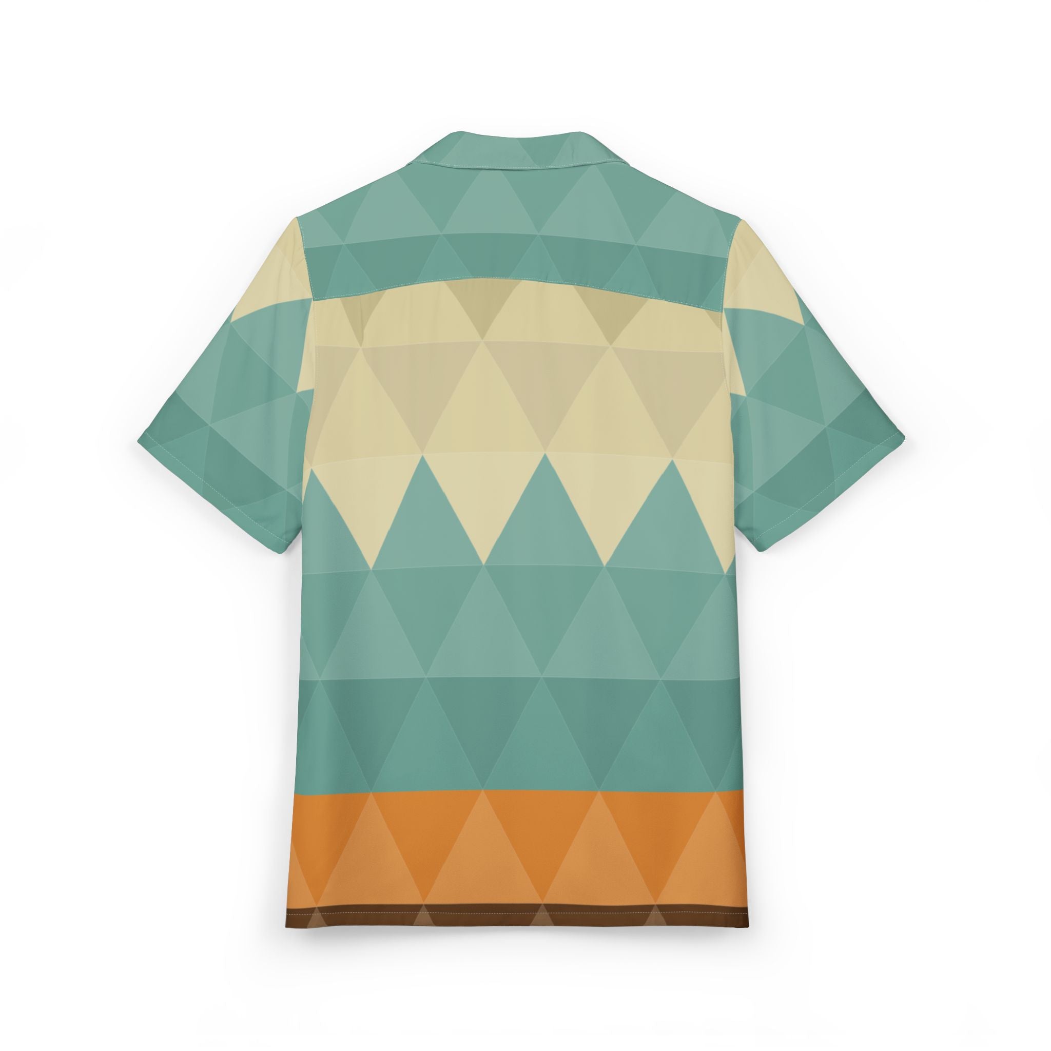 Men's Hawaiian Shirt Geometría de horizontes y matices