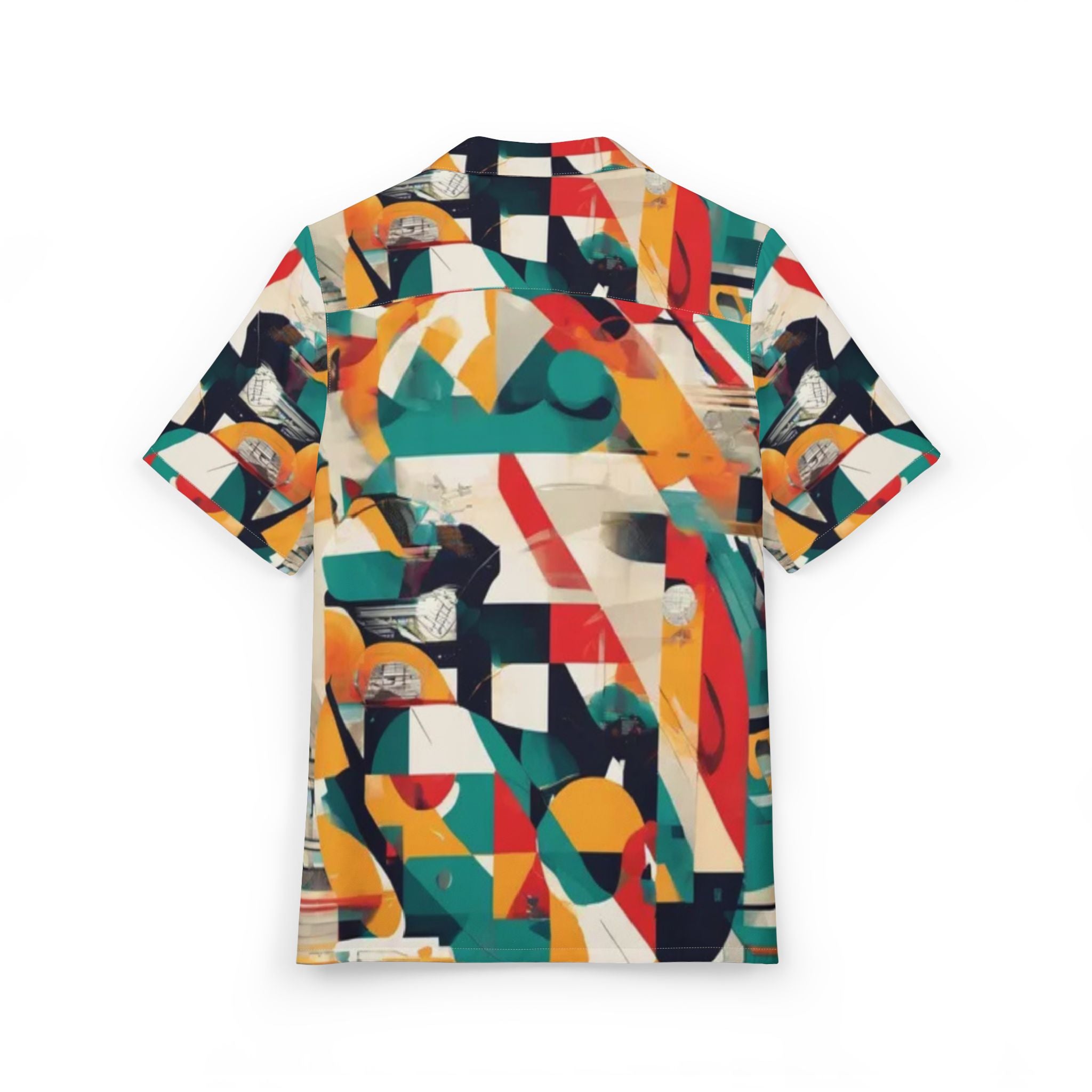 Men's Hawaiian Shirt Caleidoscopio Urbano: Fragmentos y Formas
