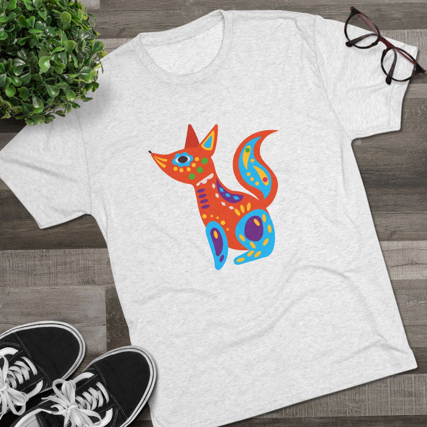 Perro Alebrije Playera Unisex Tri-Blend Unisex