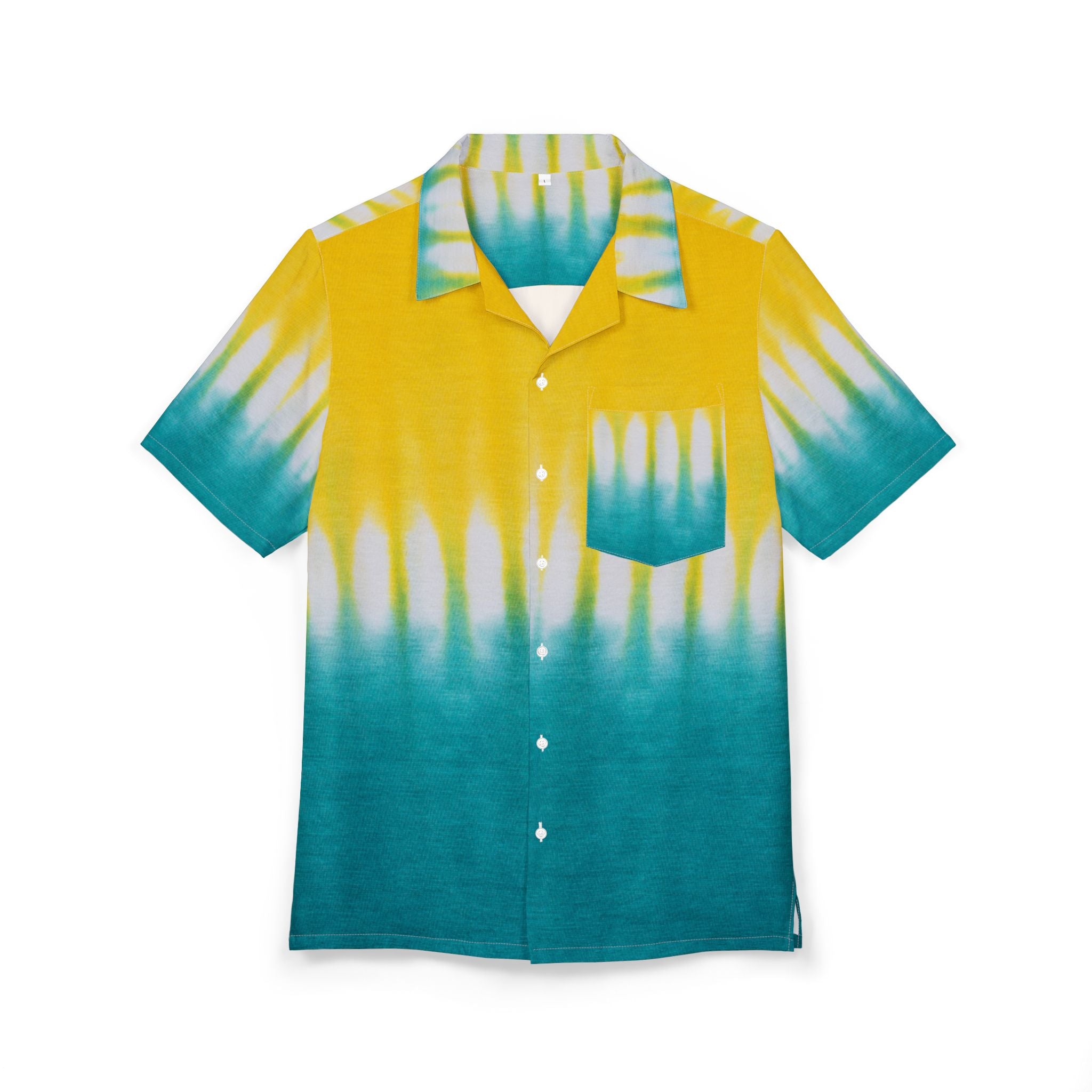 Men's Hawaiian Shirt Amanecer en el Horizonte Acuático