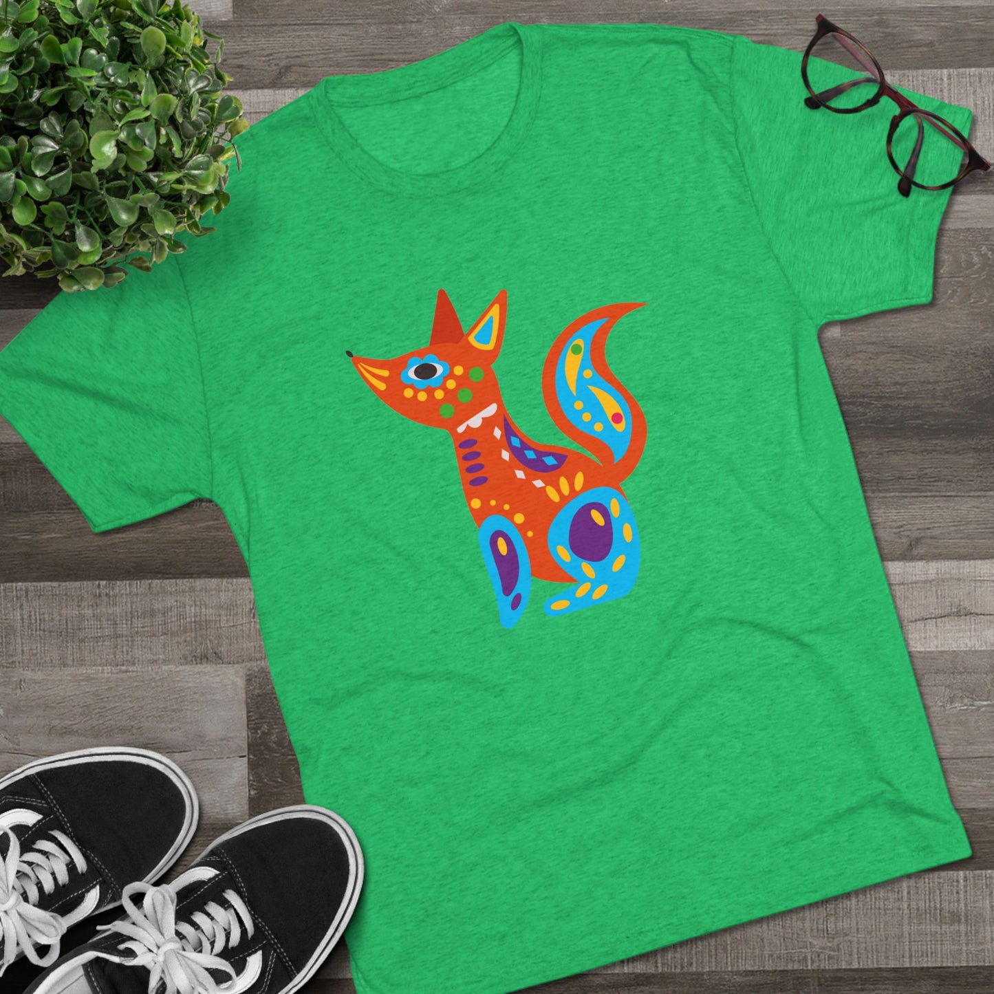 Perro Alebrije Playera Unisex Tri-Blend Unisex