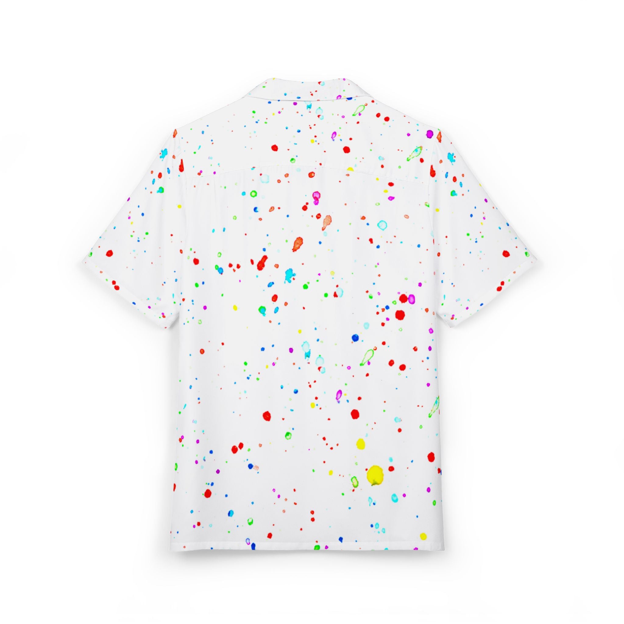Men's Hawaiian Shirt Lluvia festiva de colores en el vacío astral