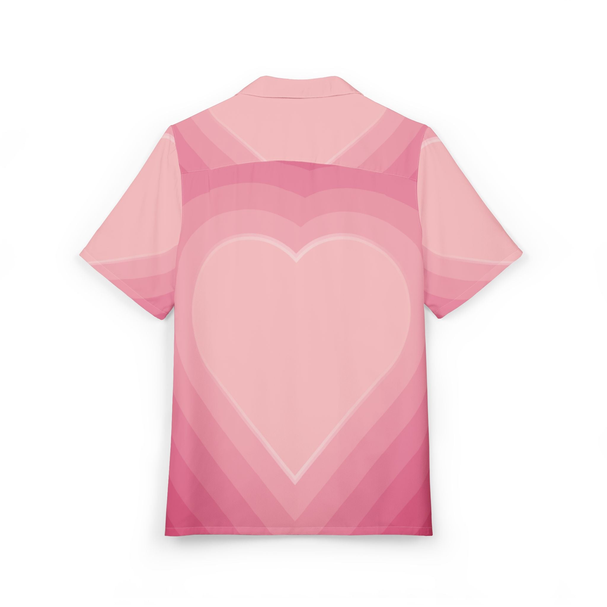 Camisa Hawaiana Profundidades del Corazón Rosado