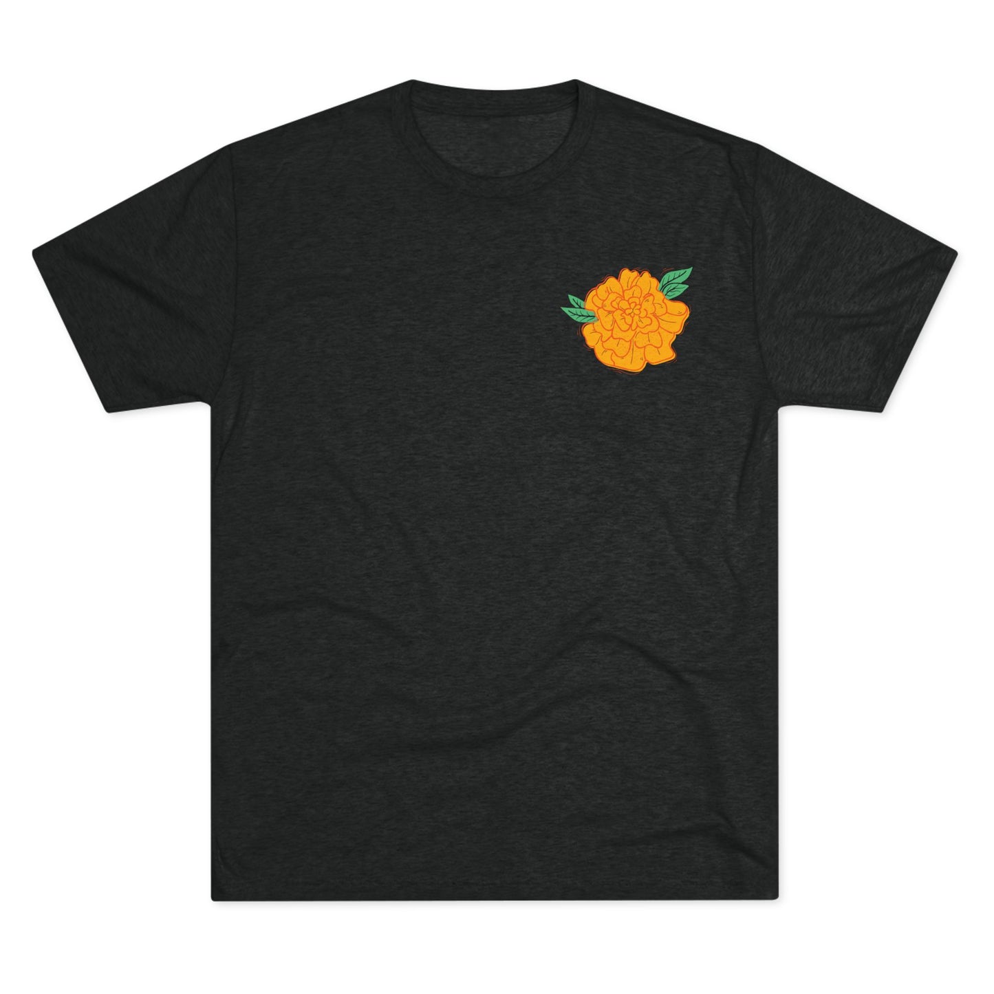 Mini Flor de Cdempasúchil Playera Unisex Tri-Blend Unisex