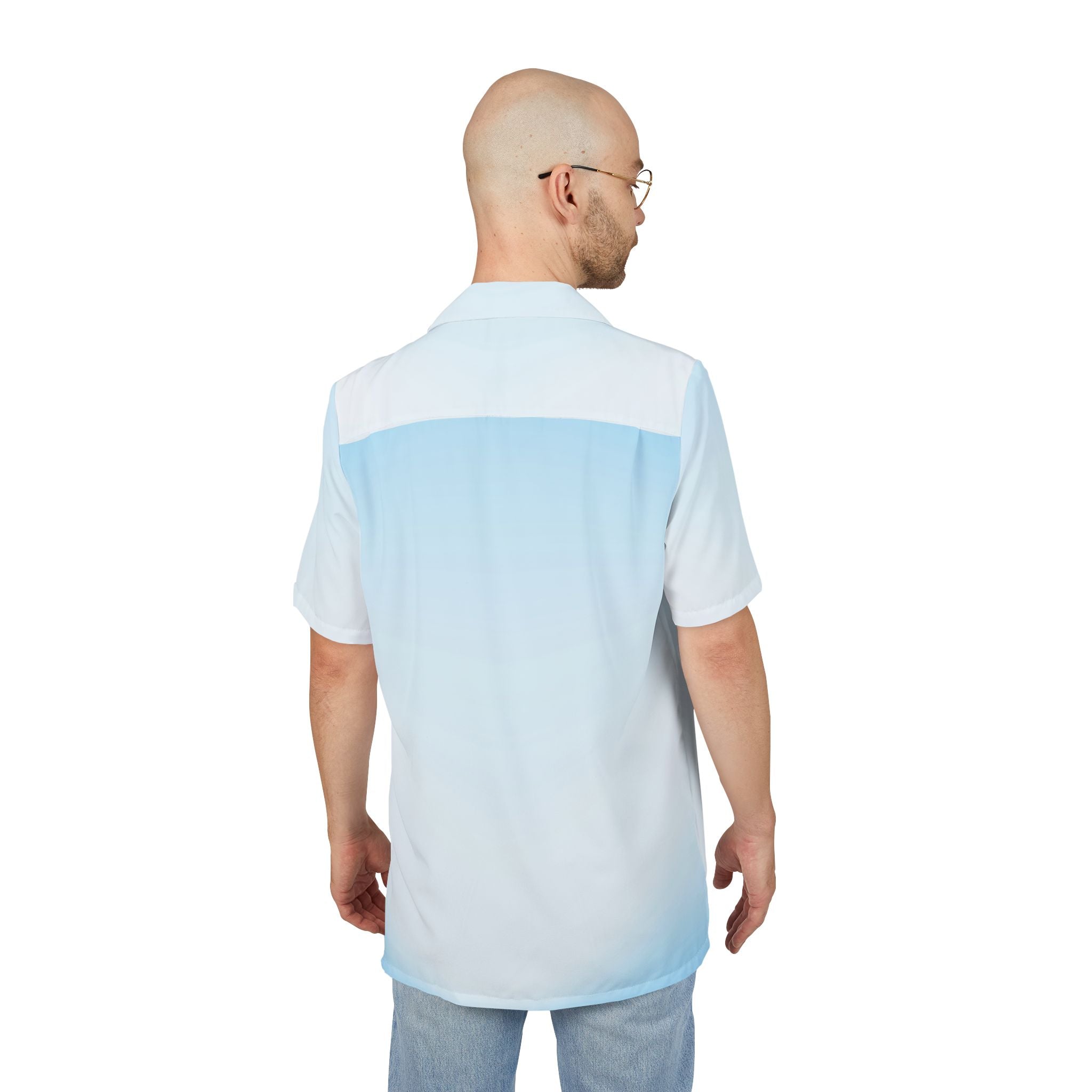 Camisa Hawaiana Horizontes Infinitos de Calma Azul