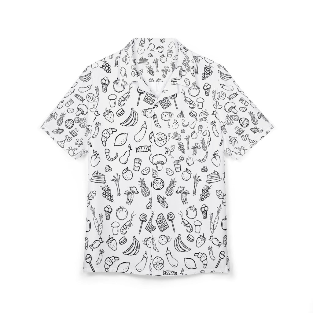 Men's Hawaiian Shirt Cornucopia de Sabores y Formas: Un Festín Visual