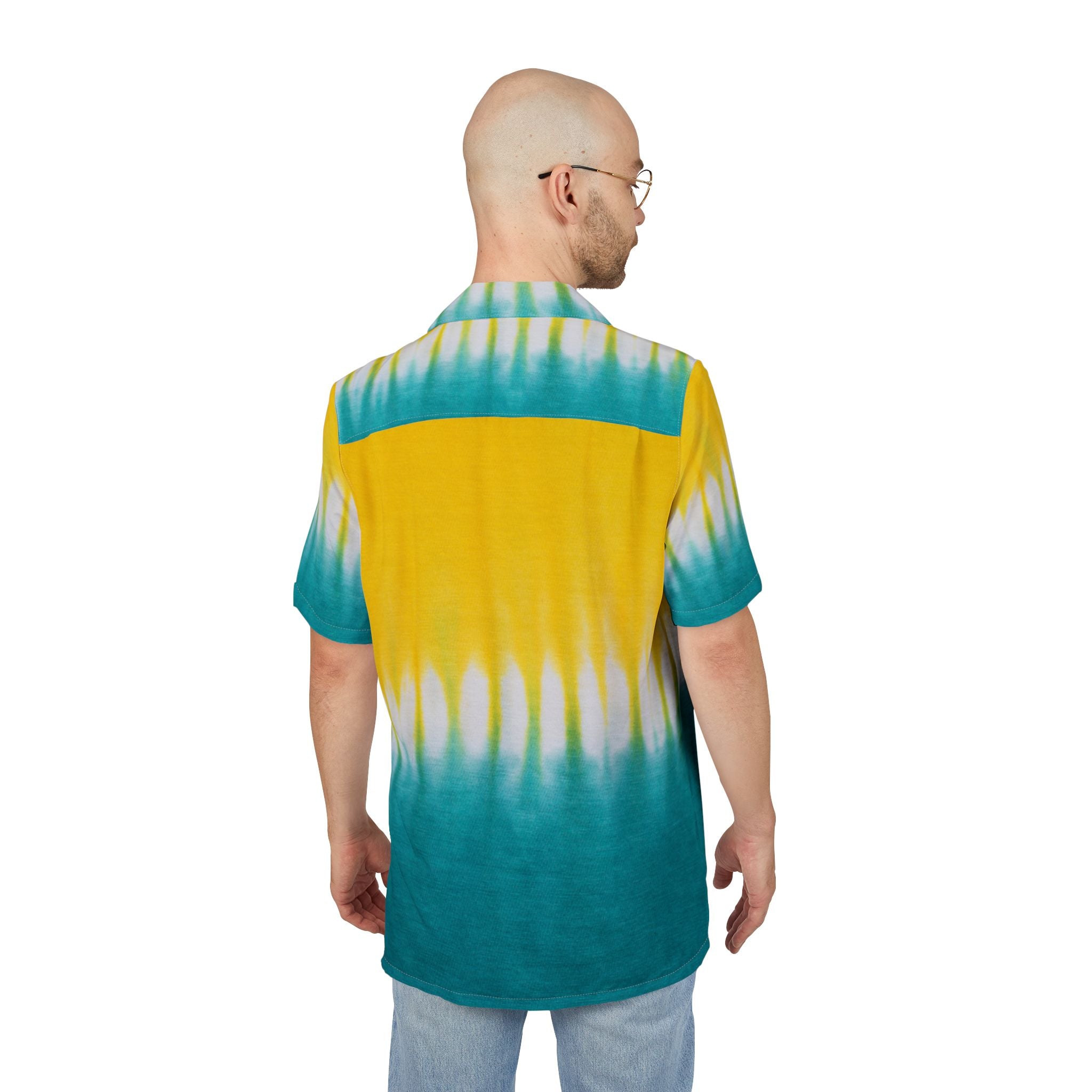 Men's Hawaiian Shirt Amanecer en el Horizonte Acuático