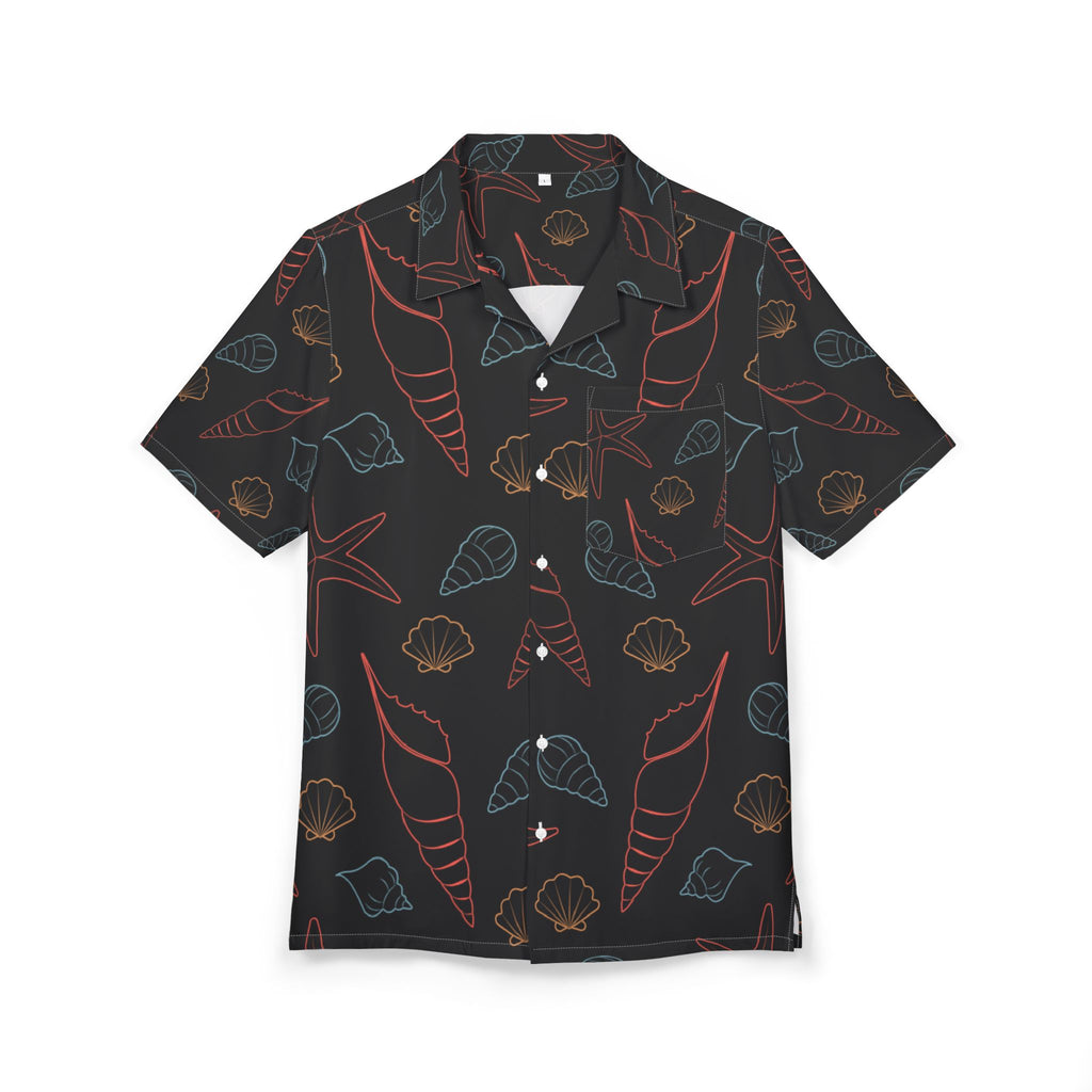 Men's Hawaiian Shirt Ballet Marino en Rojo y Azul