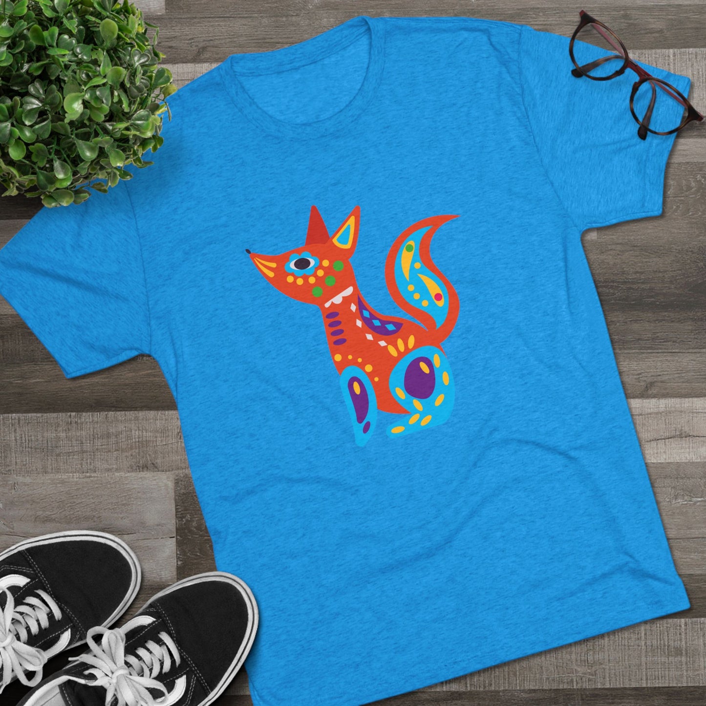 Perro Alebrije Playera Unisex Tri-Blend Unisex