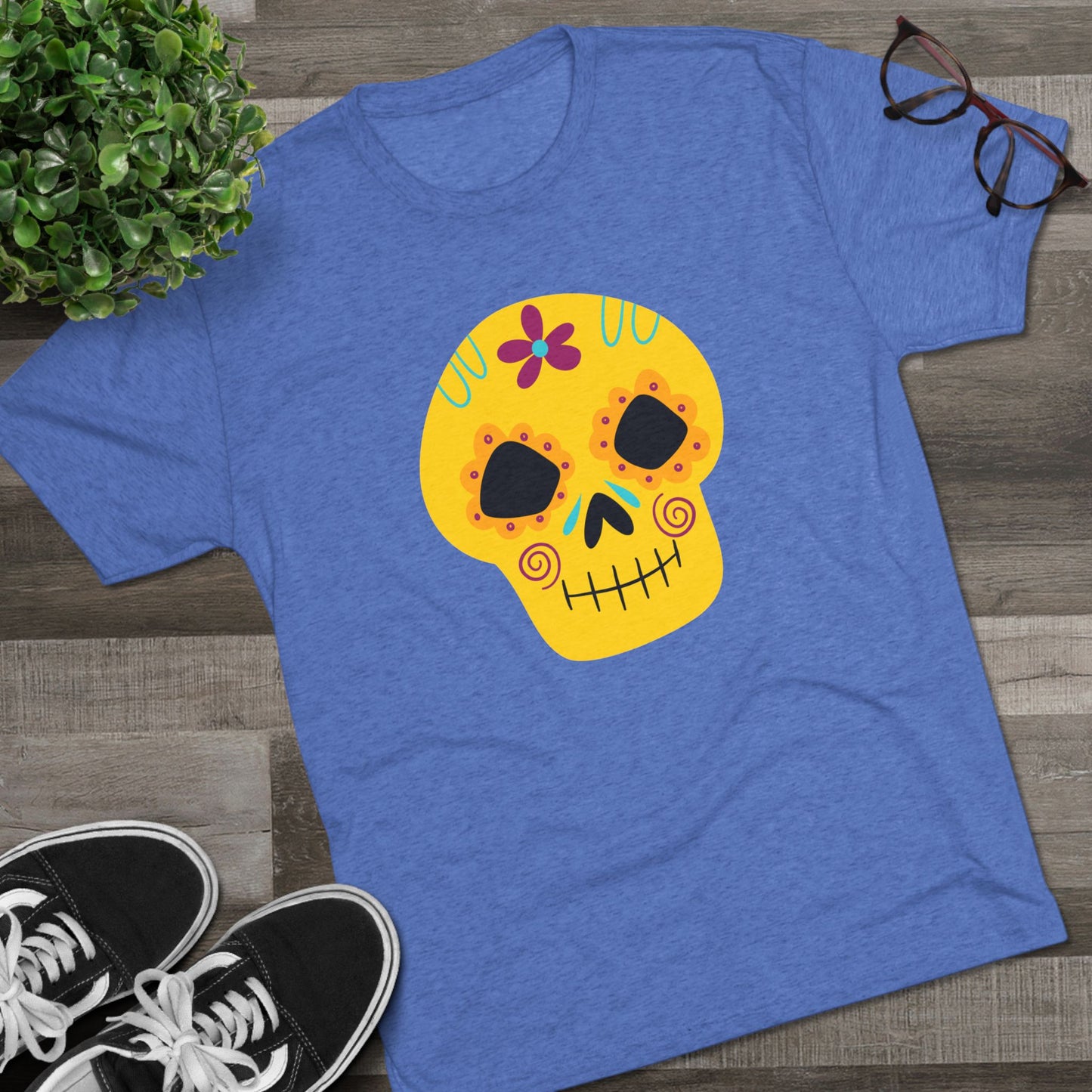 Calaverita de azúcar Playera Unisex Tri-Blend Unisex