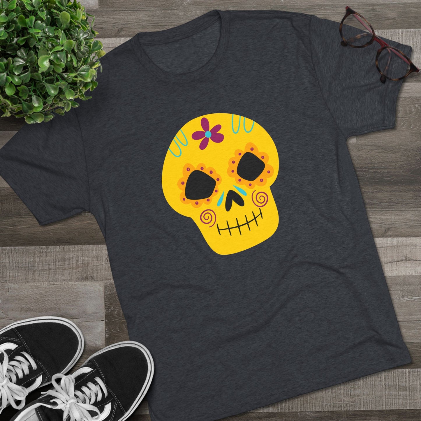 Calaverita de azúcar Playera Unisex Tri-Blend Unisex