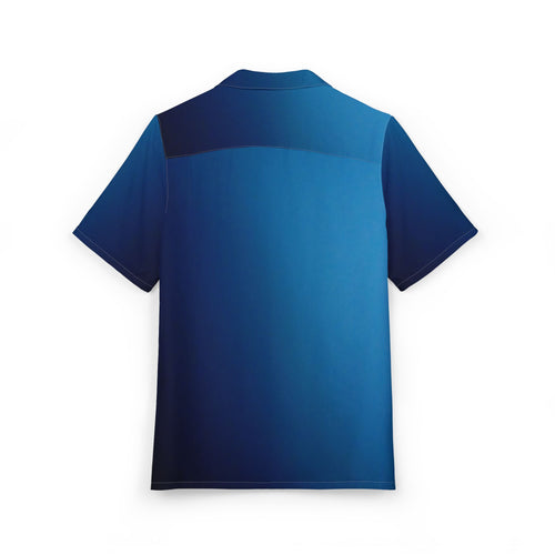 Camisa Hawaiana Azul Profundo: Un Viaje a la Tranquilidad