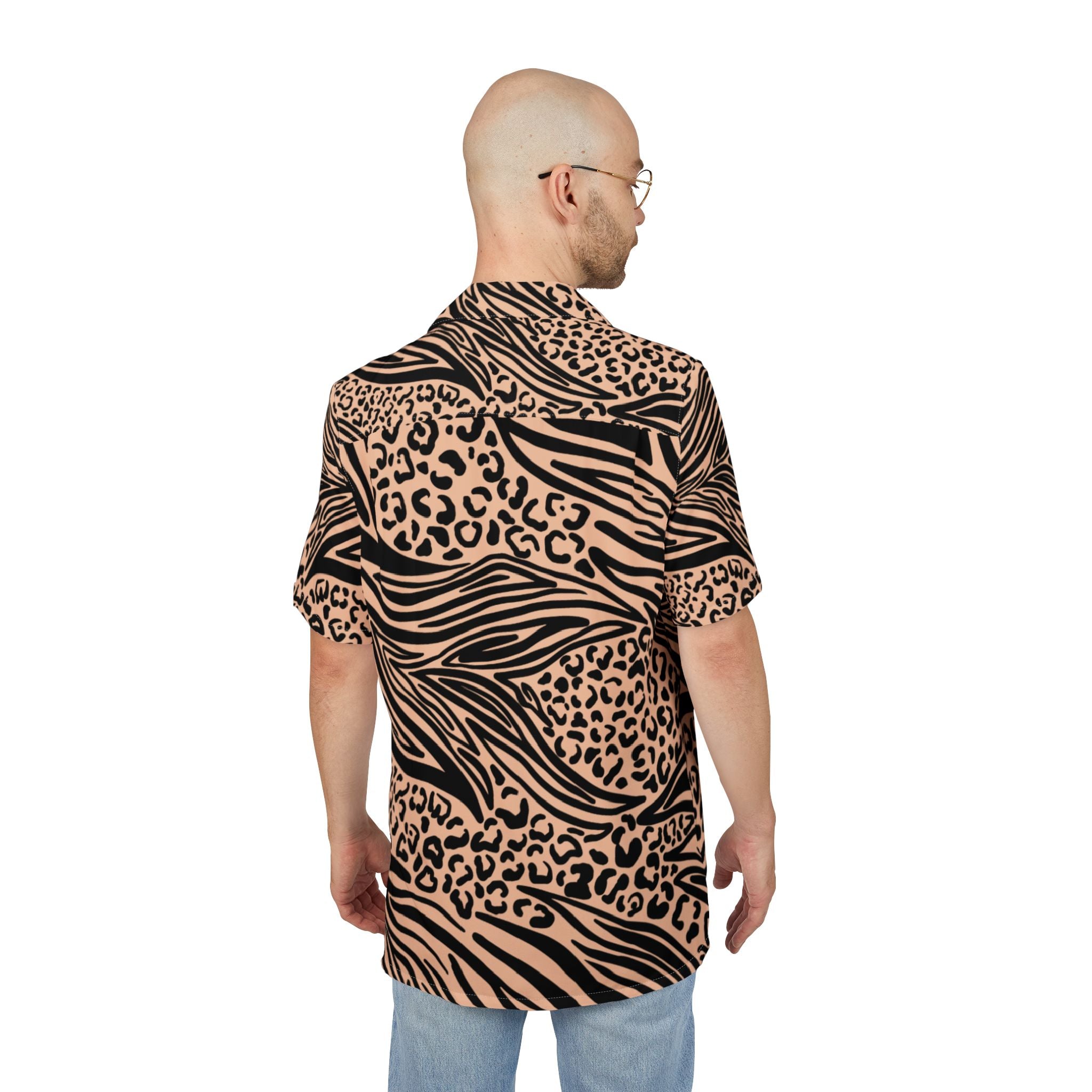 Men's Hawaiian Shirt Entrelazados en la Naturaleza Salvaje