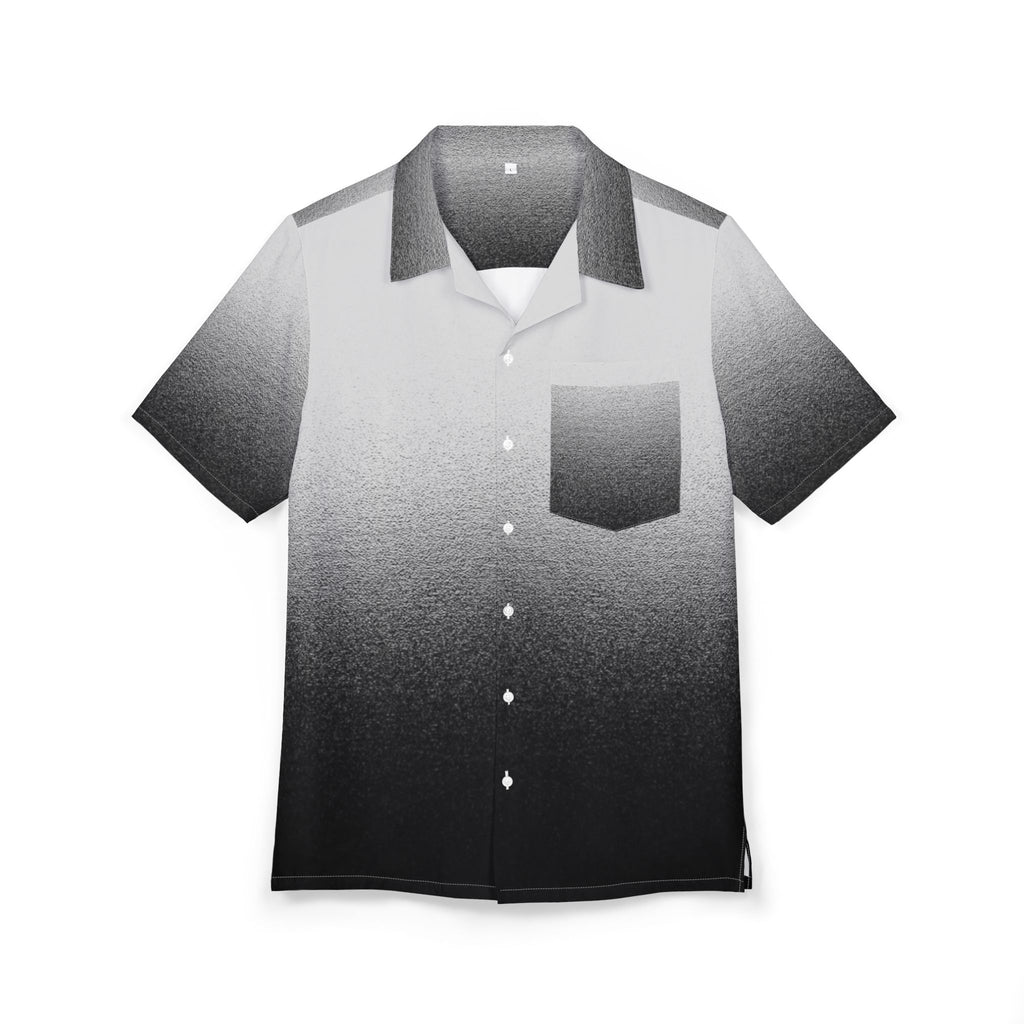 Men's Hawaiian Shirt Gradientes de Gris en la Bruma Matutina