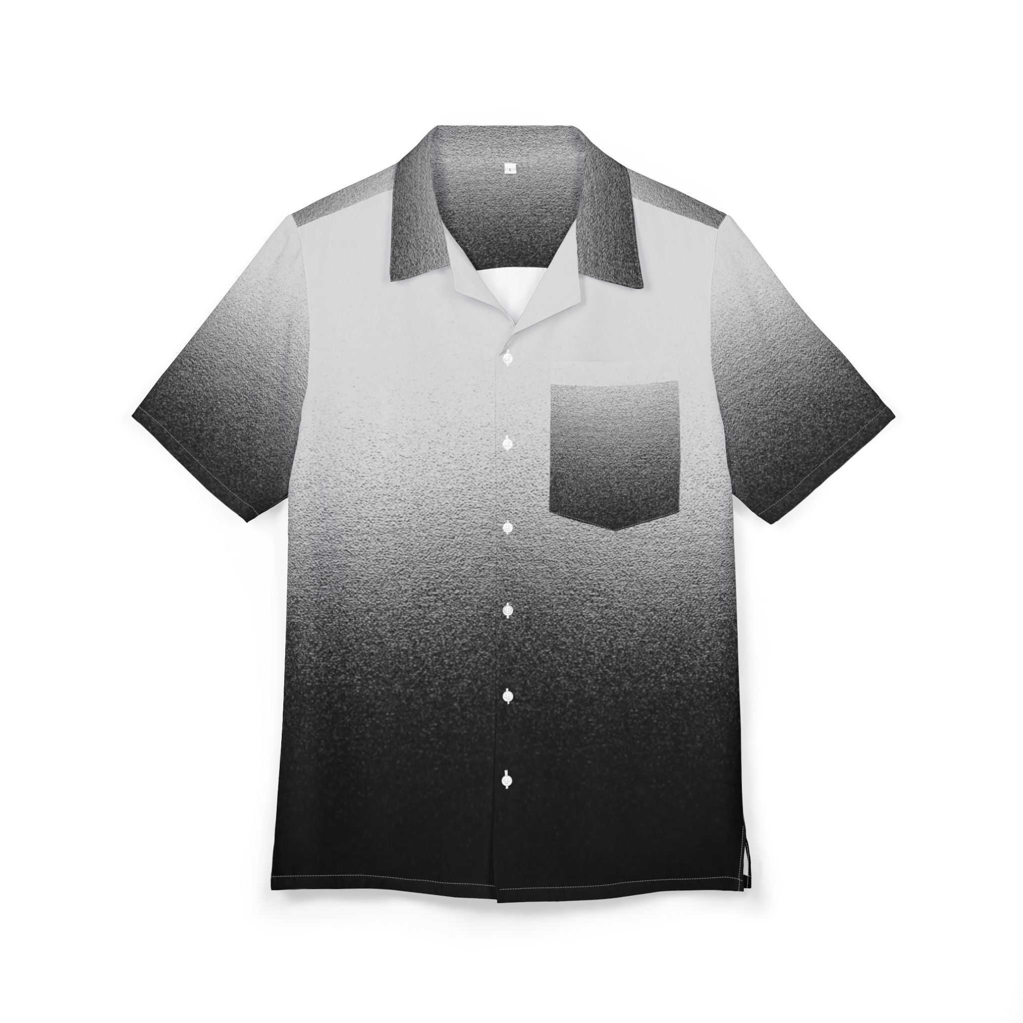 Men's Hawaiian Shirt Gradientes de Gris en la Bruma Matutina