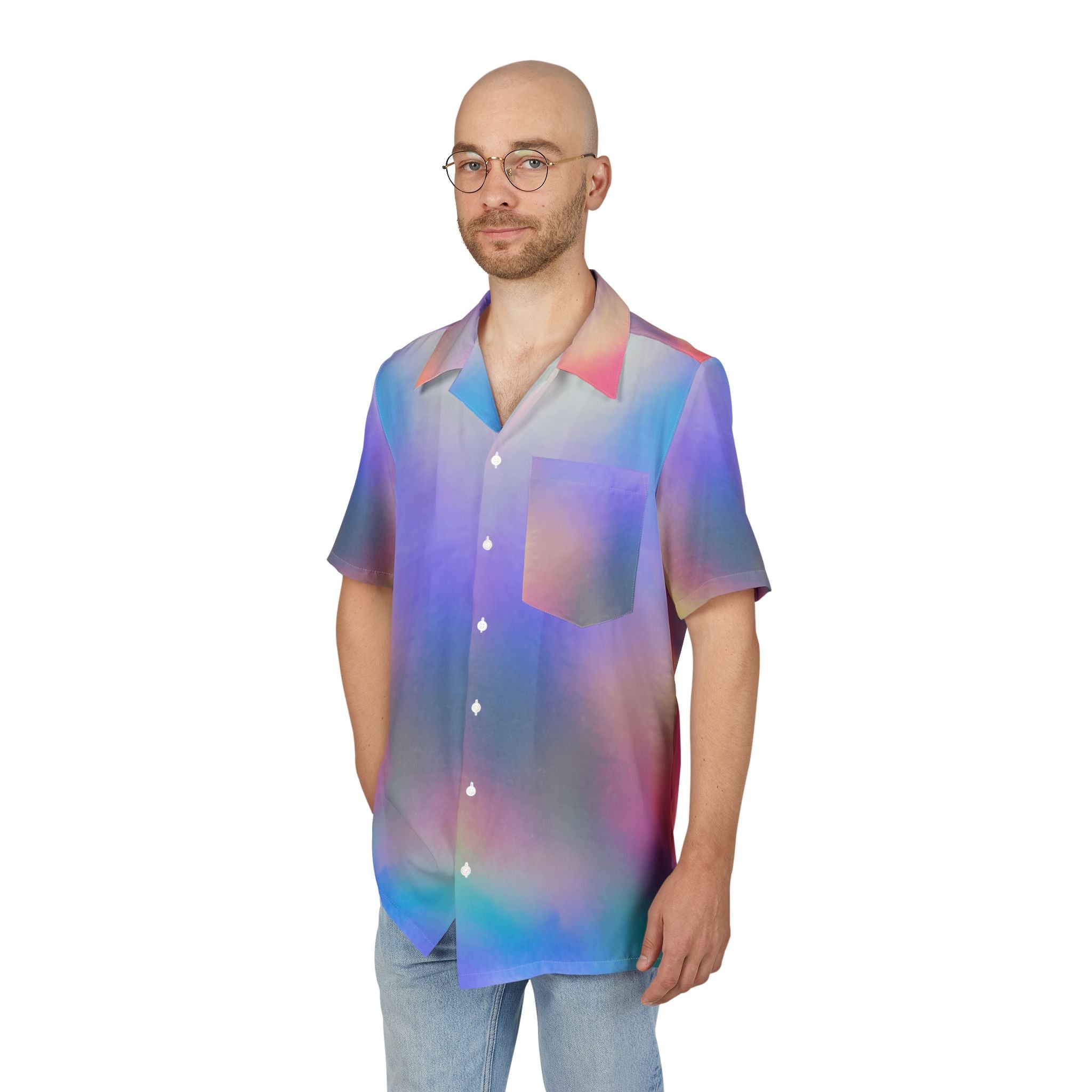 Men's Hawaiian Shirt Sueños de Color en el Viento