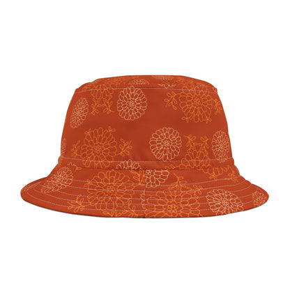 Flores de Cempasúchil Bucket Hat