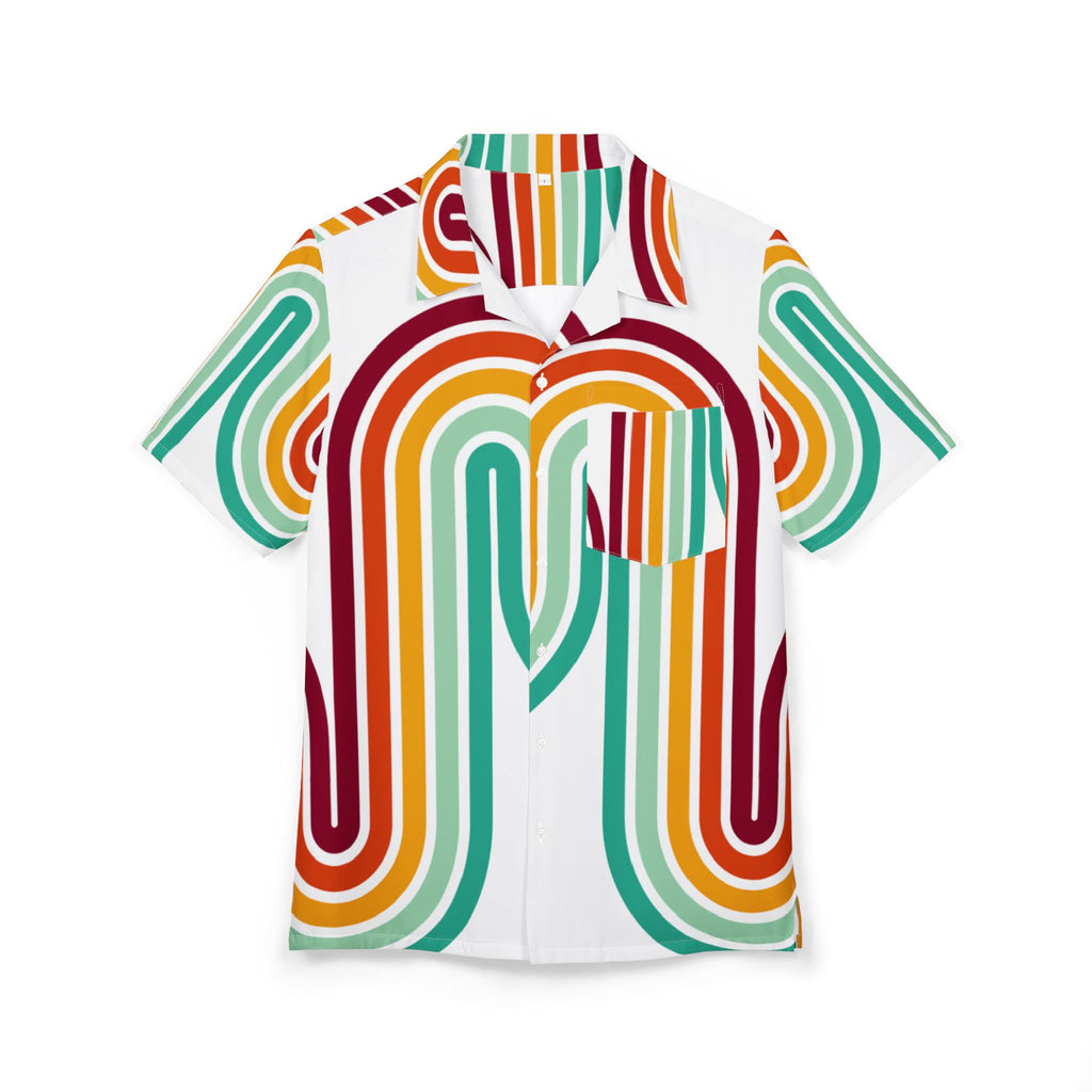 Men's Hawaiian Shirt Caminos entrelazados en armonía de color