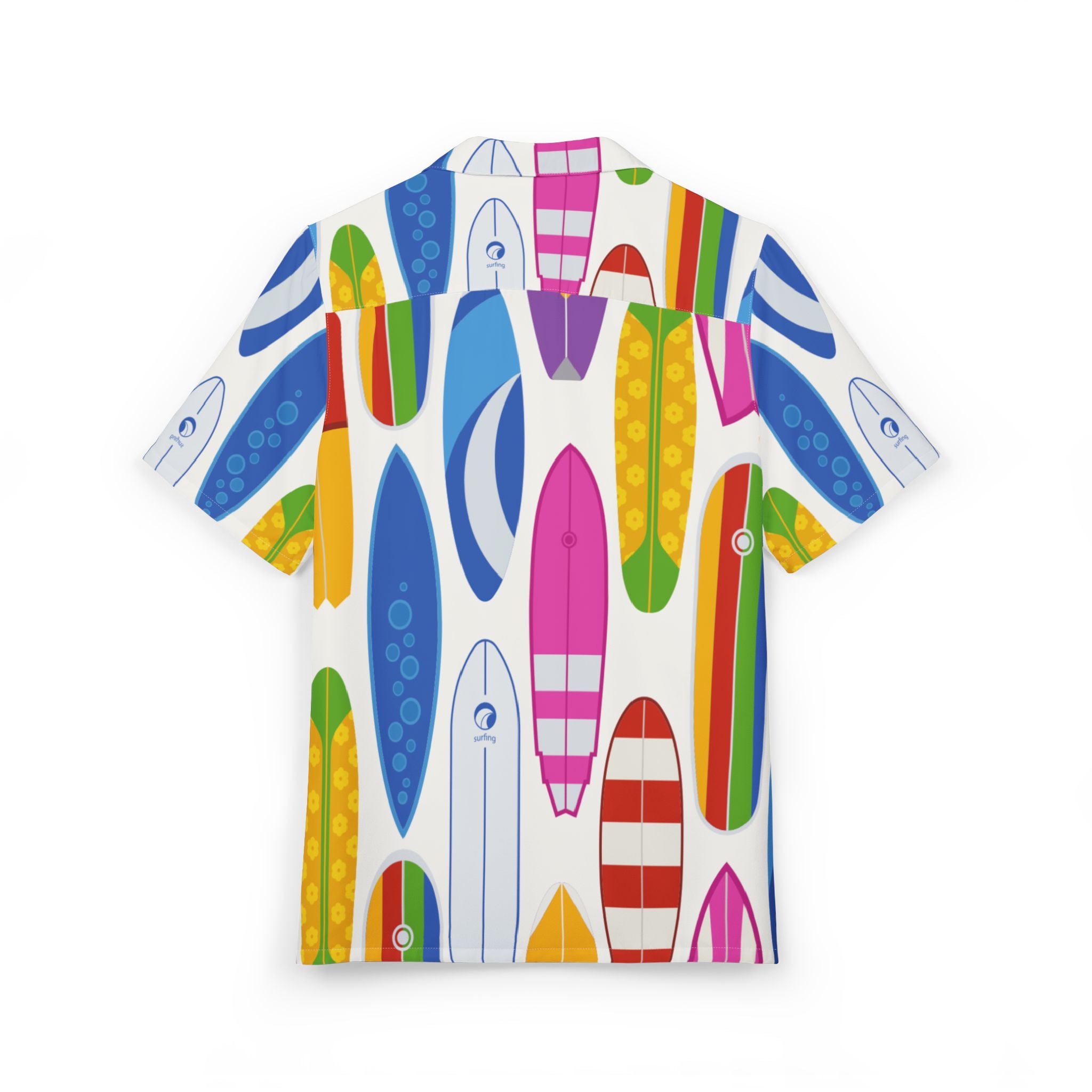 Men's Hawaiian Shirt Colores del Océano: Una Colección de Tablas de Surf
