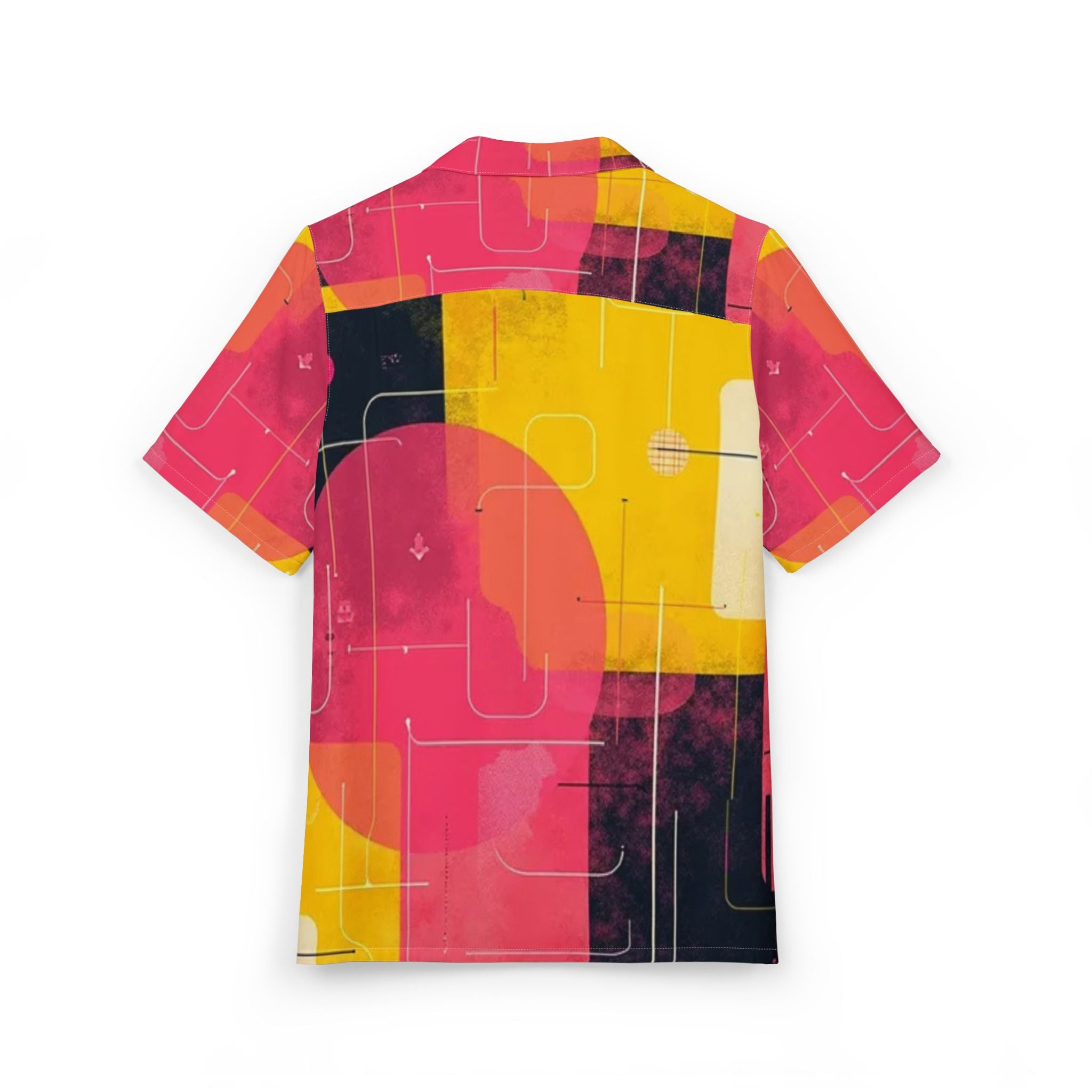 Men's Hawaiian Shirt Laberinto Caleidoscópico de Pensamientos