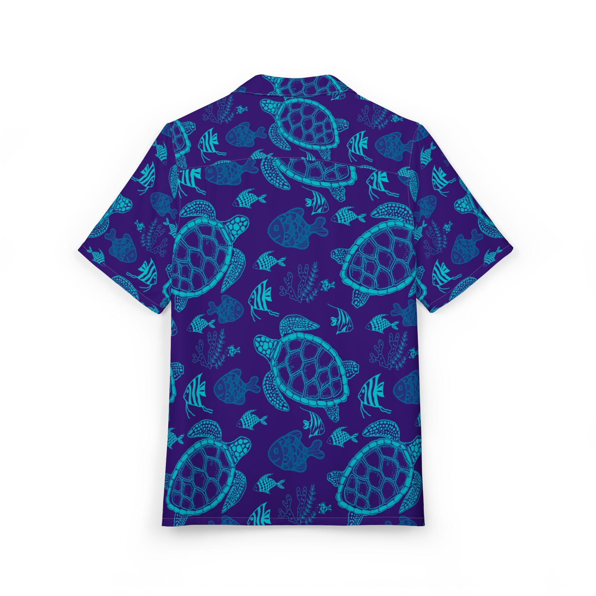 Men's Hawaiian Shirt Danze Marine en Azul Profundo