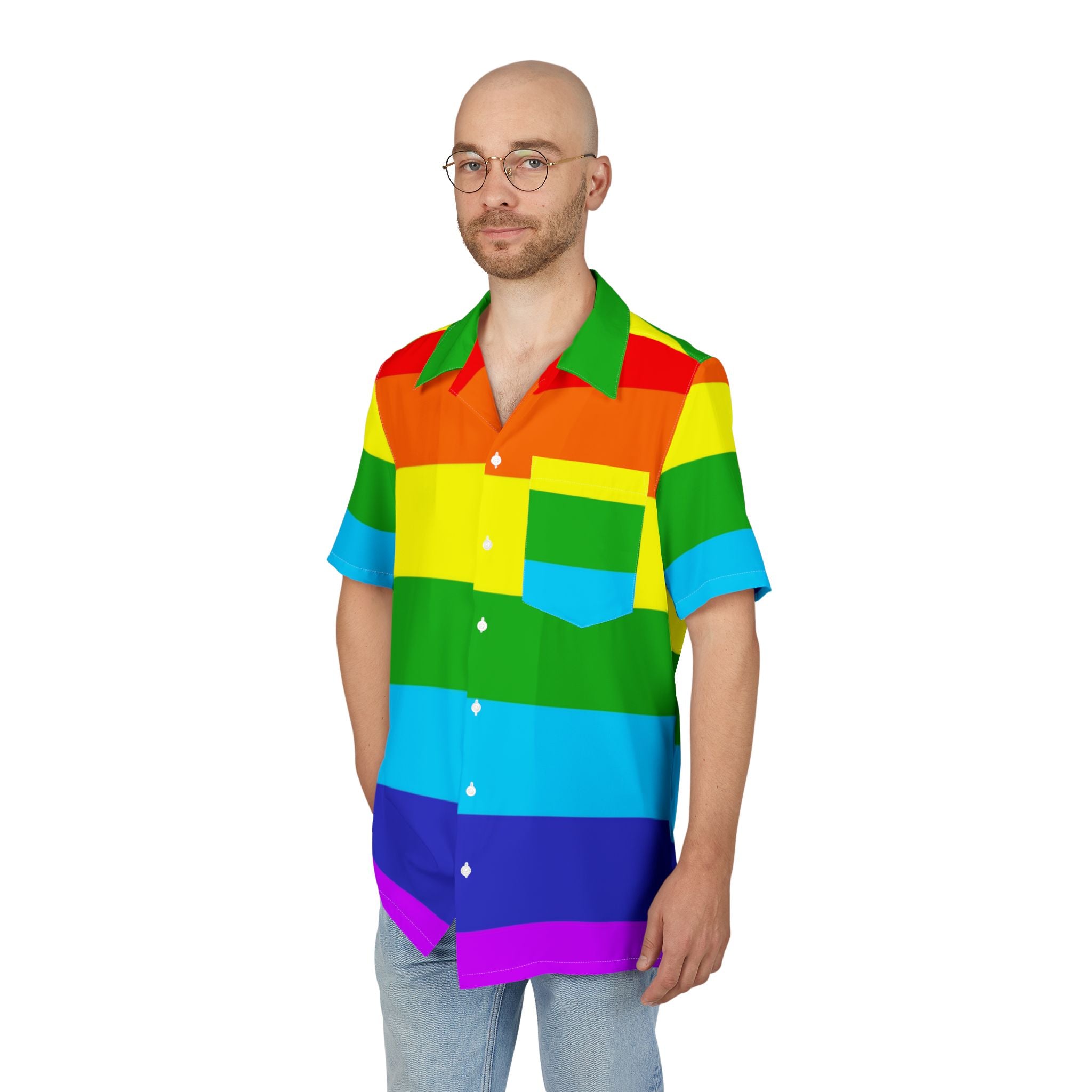 Camisa Hawaiana Espectro Infinito de Unidad y Diversidad